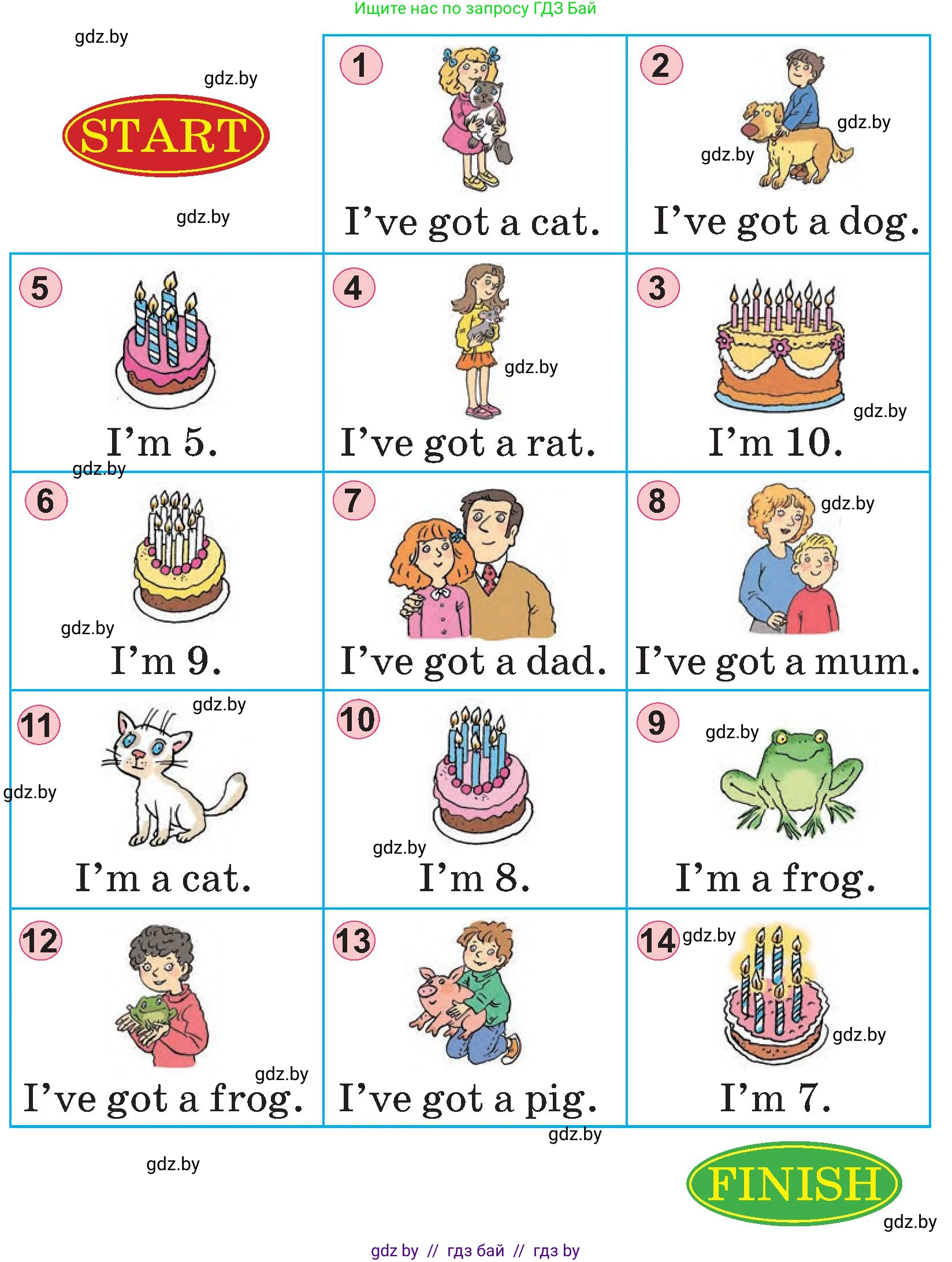 Английский язык (english), 3 класс Учебник, авторы: Лапицкая Людмила Михайловна (Lapitskaya Ludmila), Калишевич Алла Ивановна, Севрюкова Татьяна Юрьевна, Седунова Наталья Михайловна (Sedunova Natalia), издательство Вышэйшая школа, Минск, 2023, Часть 1, страница 63, номер 3, Условие (продолжение 2)