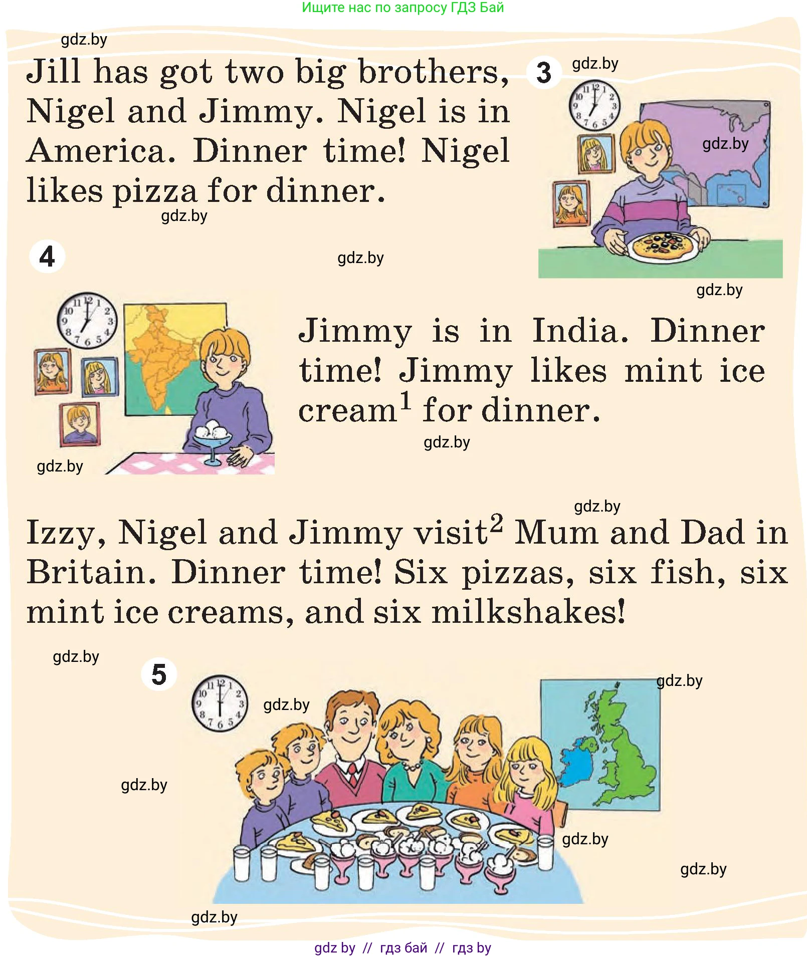 Английский язык (english), 3 класс Учебник, авторы: Лапицкая Людмила Михайловна (Lapitskaya Ludmila), Калишевич Алла Ивановна, Севрюкова Татьяна Юрьевна, Седунова Наталья Михайловна (Sedunova Natalia), издательство Вышэйшая школа, Минск, 2023, Часть 1, страница 83, номер 4, Условие (продолжение 2)