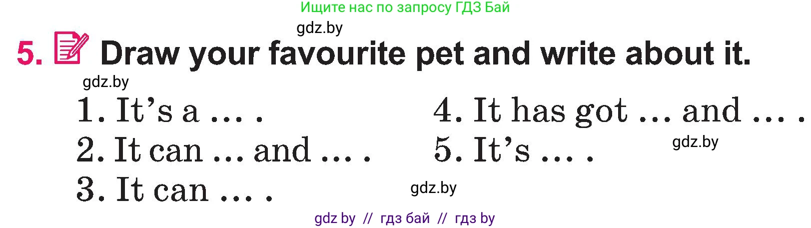 Английский язык (english), 3 класс Учебник, авторы: Лапицкая Людмила Михайловна (Lapitskaya Ludmila), Калишевич Алла Ивановна, Севрюкова Татьяна Юрьевна, Седунова Наталья Михайловна (Sedunova Natalia), издательство Вышэйшая школа, Минск, 2023, Часть 1, страница 114, номер 5, Условие