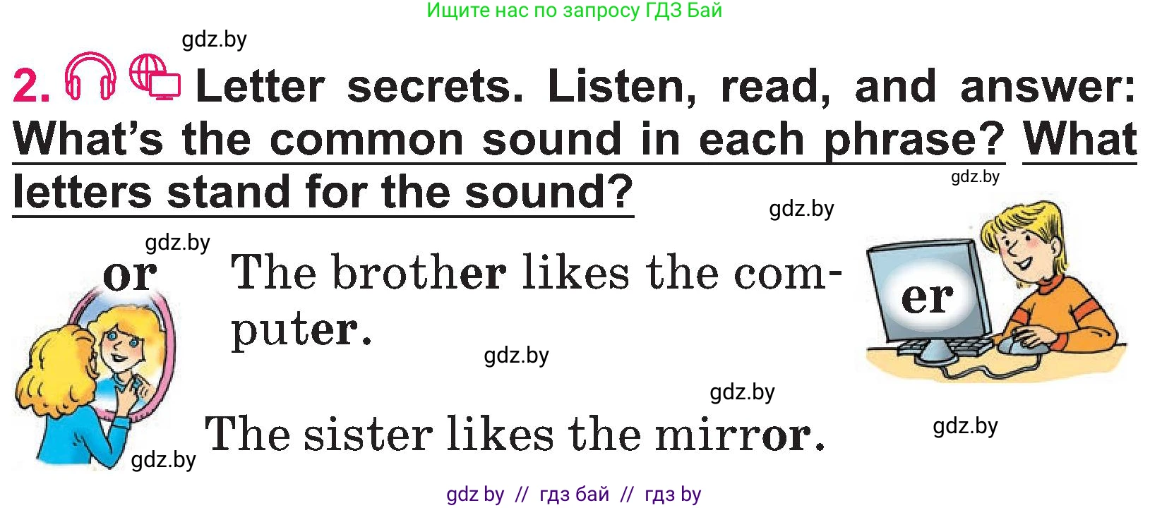Английский язык (english), 3 класс Учебник, авторы: Лапицкая Людмила Михайловна (Lapitskaya Ludmila), Калишевич Алла Ивановна, Севрюкова Татьяна Юрьевна, Седунова Наталья Михайловна (Sedunova Natalia), издательство Вышэйшая школа, Минск, 2023, Часть 2, страница 31, номер 2, Условие