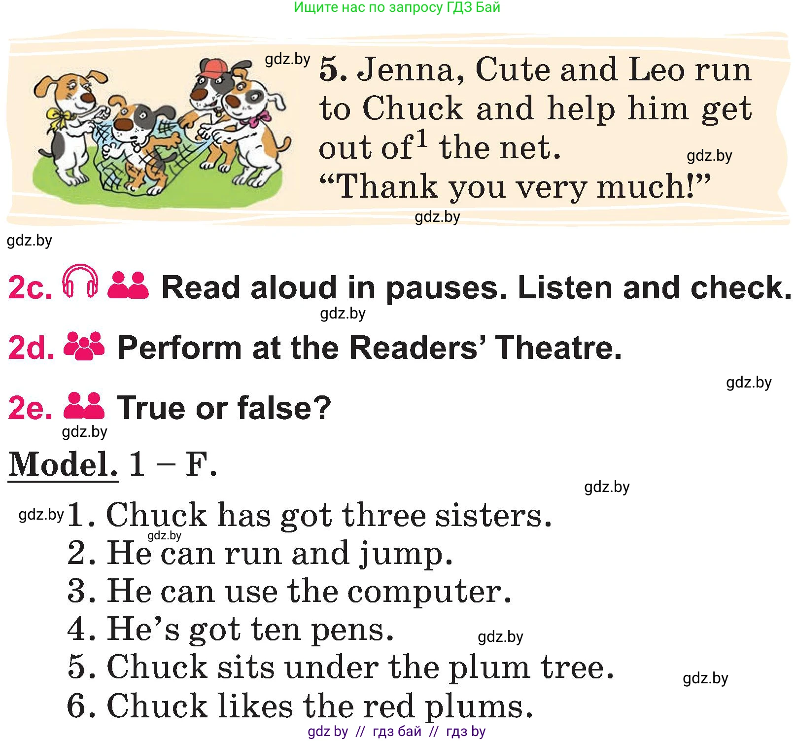 Английский язык (english), 3 класс Учебник, авторы: Лапицкая Людмила Михайловна (Lapitskaya Ludmila), Калишевич Алла Ивановна, Севрюкова Татьяна Юрьевна, Седунова Наталья Михайловна (Sedunova Natalia), издательство Вышэйшая школа, Минск, 2023, Часть 2, страница 62, номер 2, Условие (продолжение 3)