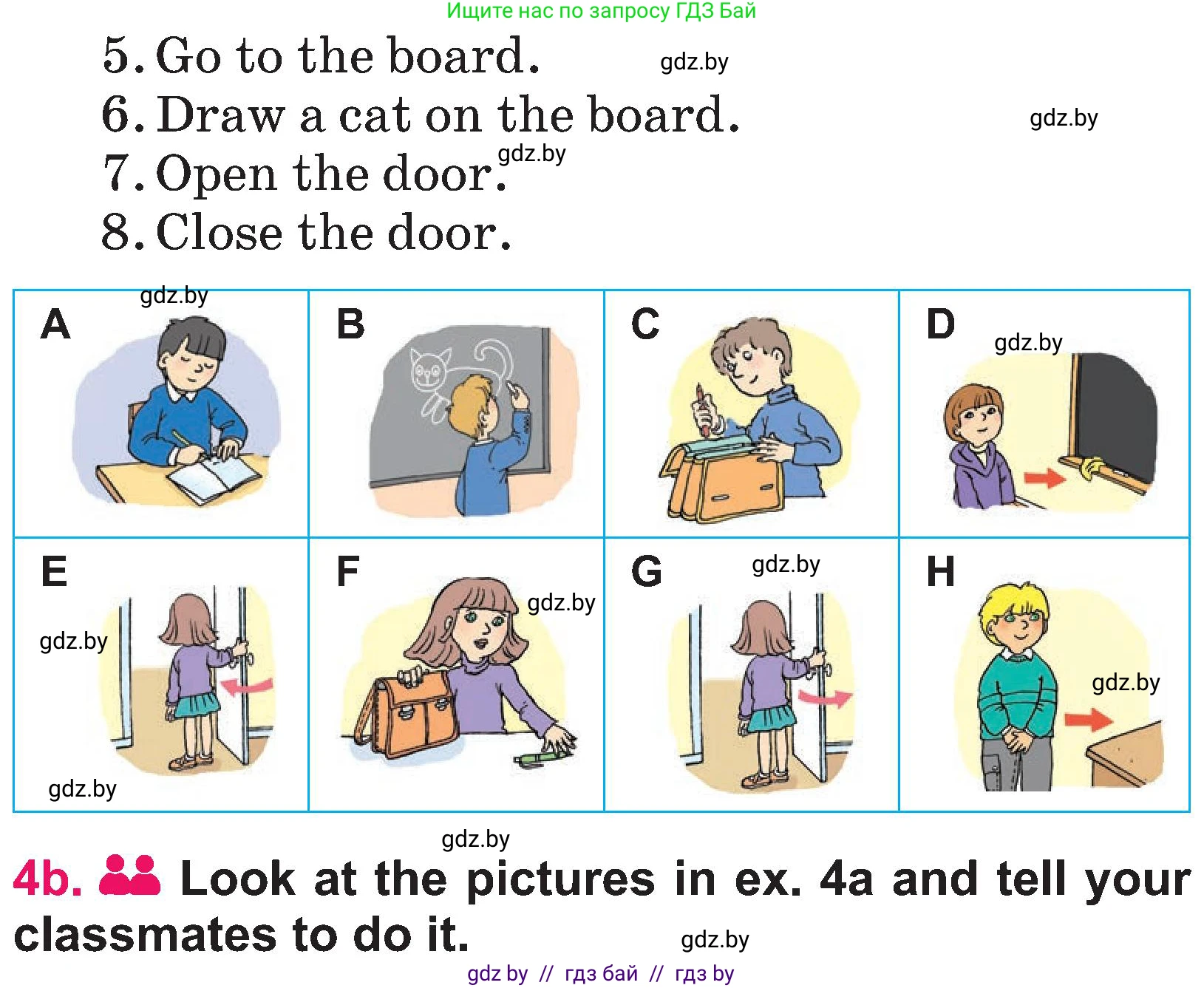 Английский язык (english), 3 класс Учебник, авторы: Лапицкая Людмила Михайловна (Lapitskaya Ludmila), Калишевич Алла Ивановна, Севрюкова Татьяна Юрьевна, Седунова Наталья Михайловна (Sedunova Natalia), издательство Вышэйшая школа, Минск, 2023, Часть 2, страница 74, номер 4, Условие (продолжение 2)