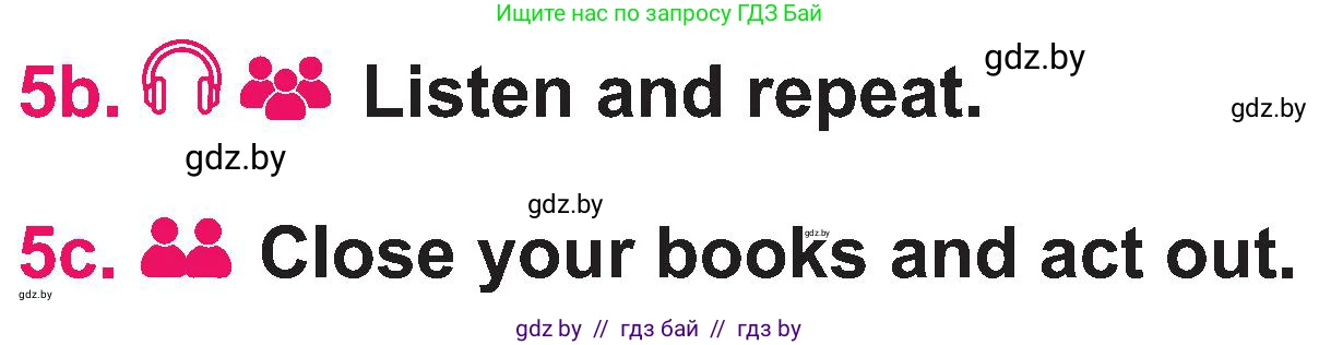 Английский язык (english), 3 класс Учебник, авторы: Лапицкая Людмила Михайловна (Lapitskaya Ludmila), Калишевич Алла Ивановна, Севрюкова Татьяна Юрьевна, Седунова Наталья Михайловна (Sedunova Natalia), издательство Вышэйшая школа, Минск, 2023, Часть 2, страница 75, номер 5, Условие (продолжение 2)