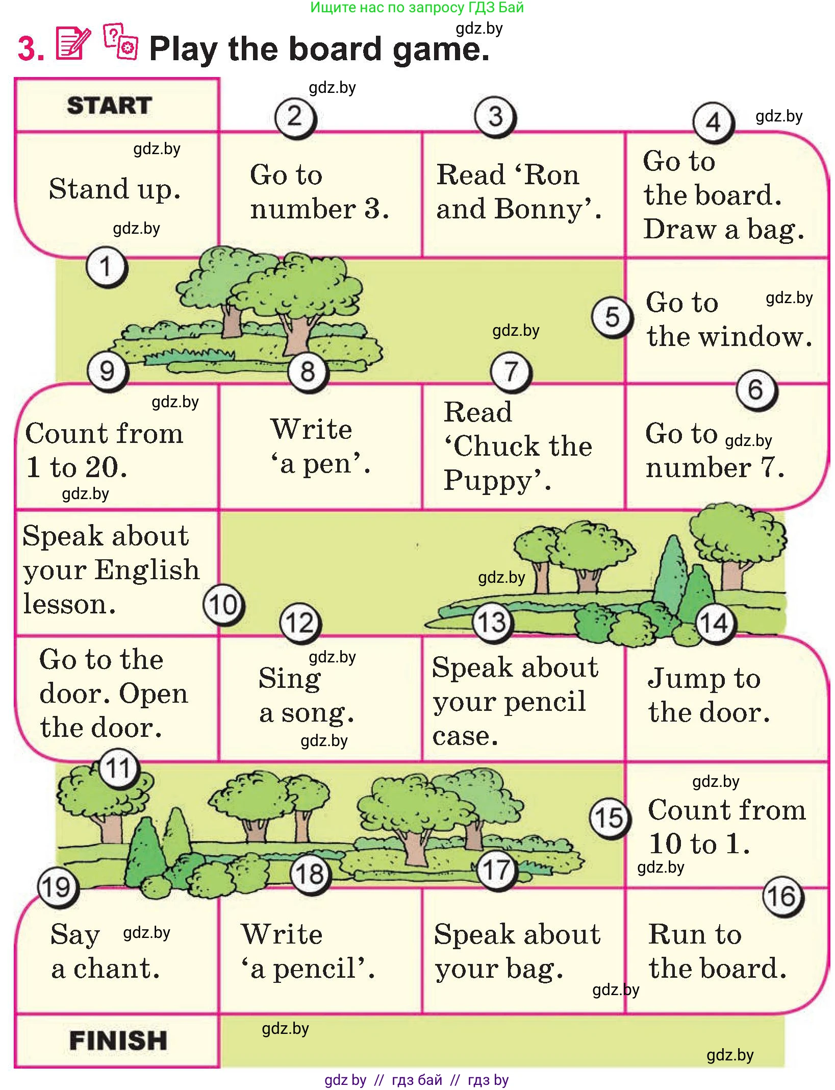 Английский язык (english), 3 класс Учебник, авторы: Лапицкая Людмила Михайловна (Lapitskaya Ludmila), Калишевич Алла Ивановна, Севрюкова Татьяна Юрьевна, Седунова Наталья Михайловна (Sedunova Natalia), издательство Вышэйшая школа, Минск, 2023, Часть 2, страница 79, номер 3, Условие