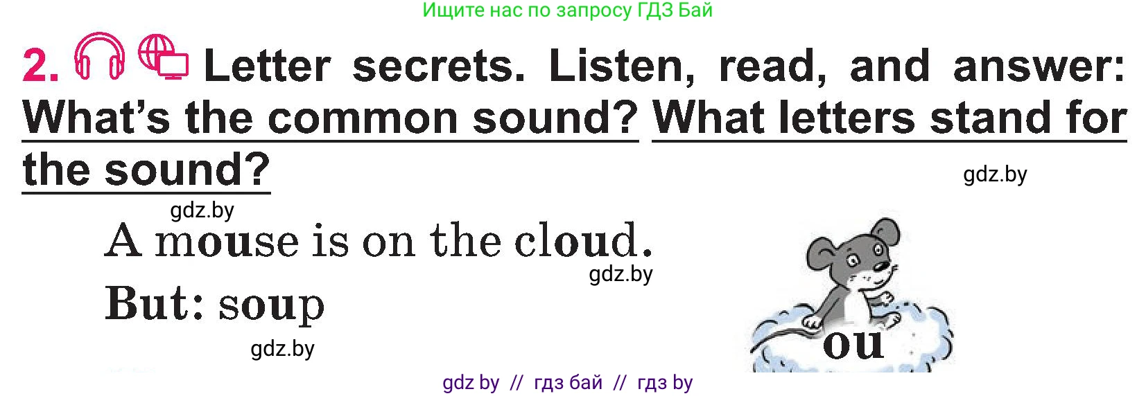 Английский язык (english), 3 класс Учебник, авторы: Лапицкая Людмила Михайловна (Lapitskaya Ludmila), Калишевич Алла Ивановна, Севрюкова Татьяна Юрьевна, Седунова Наталья Михайловна (Sedunova Natalia), издательство Вышэйшая школа, Минск, 2023, Часть 2, страница 94, номер 2, Условие