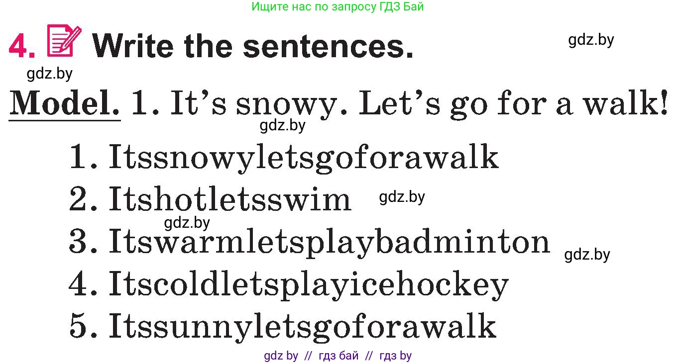 Английский язык (english), 3 класс Учебник, авторы: Лапицкая Людмила Михайловна (Lapitskaya Ludmila), Калишевич Алла Ивановна, Севрюкова Татьяна Юрьевна, Седунова Наталья Михайловна (Sedunova Natalia), издательство Вышэйшая школа, Минск, 2023, Часть 2, страница 109, номер 4, Условие