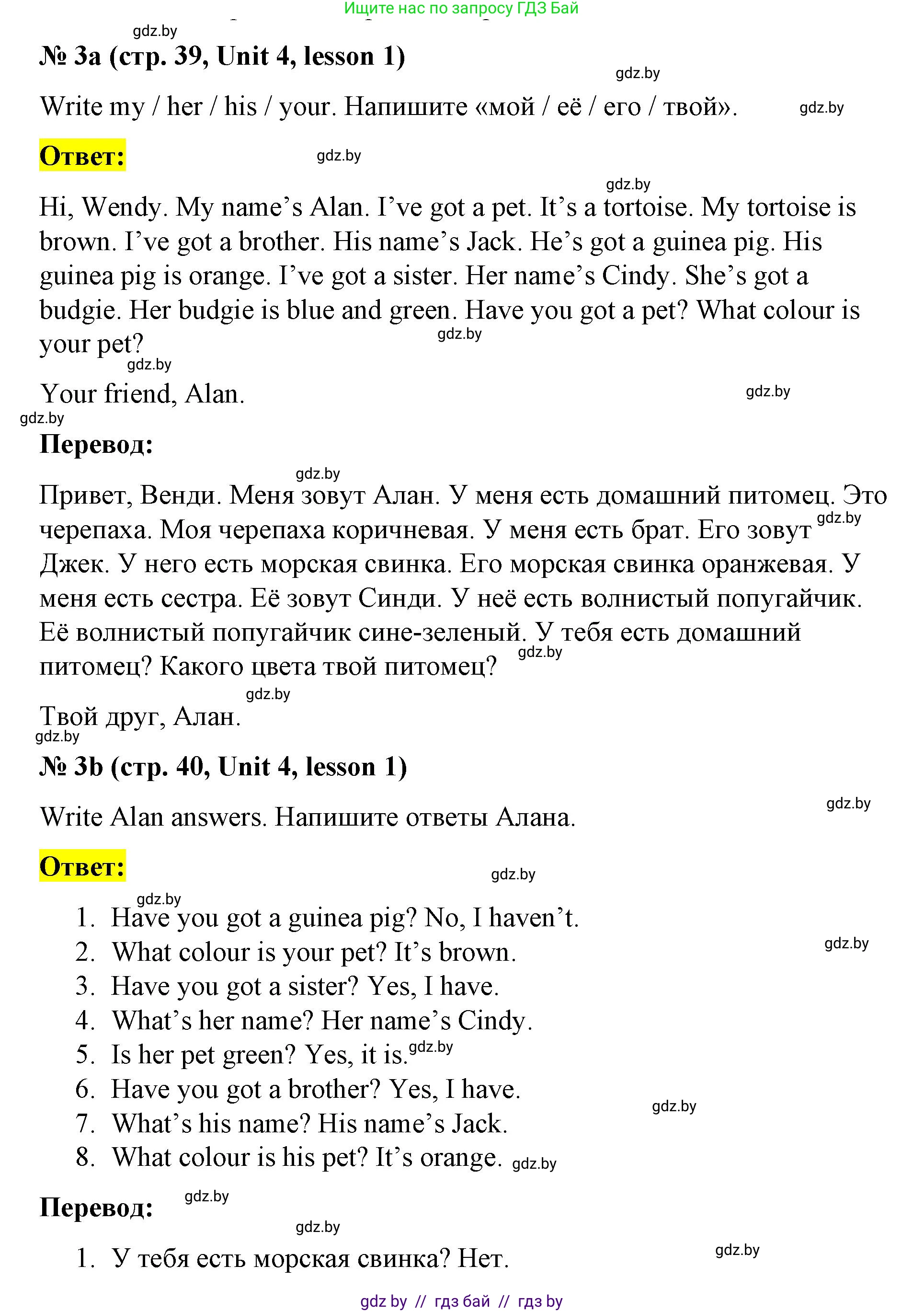 Английский язык (english), 3 класс практикум по грамматике (grammar), автор: Севрюкова Татьяна Юрьевна, издательство Аверсэв, Минск, 2023, салатового цвета, страница 39, номер 3, Решение