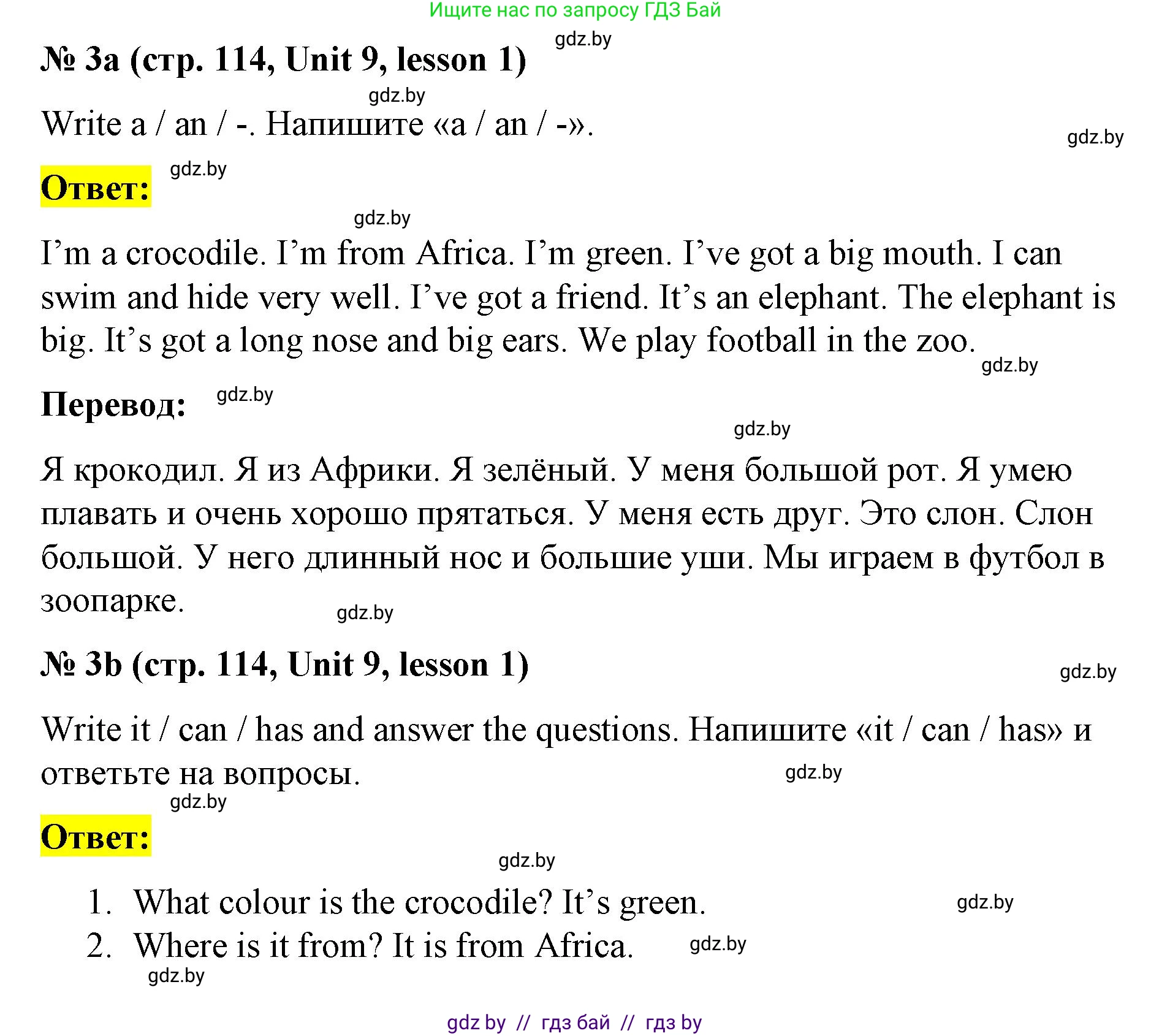 Английский язык (english), 3 класс практикум по грамматике (grammar), автор: Севрюкова Татьяна Юрьевна, издательство Аверсэв, Минск, 2023, салатового цвета, страница 114, номер 3, Решение