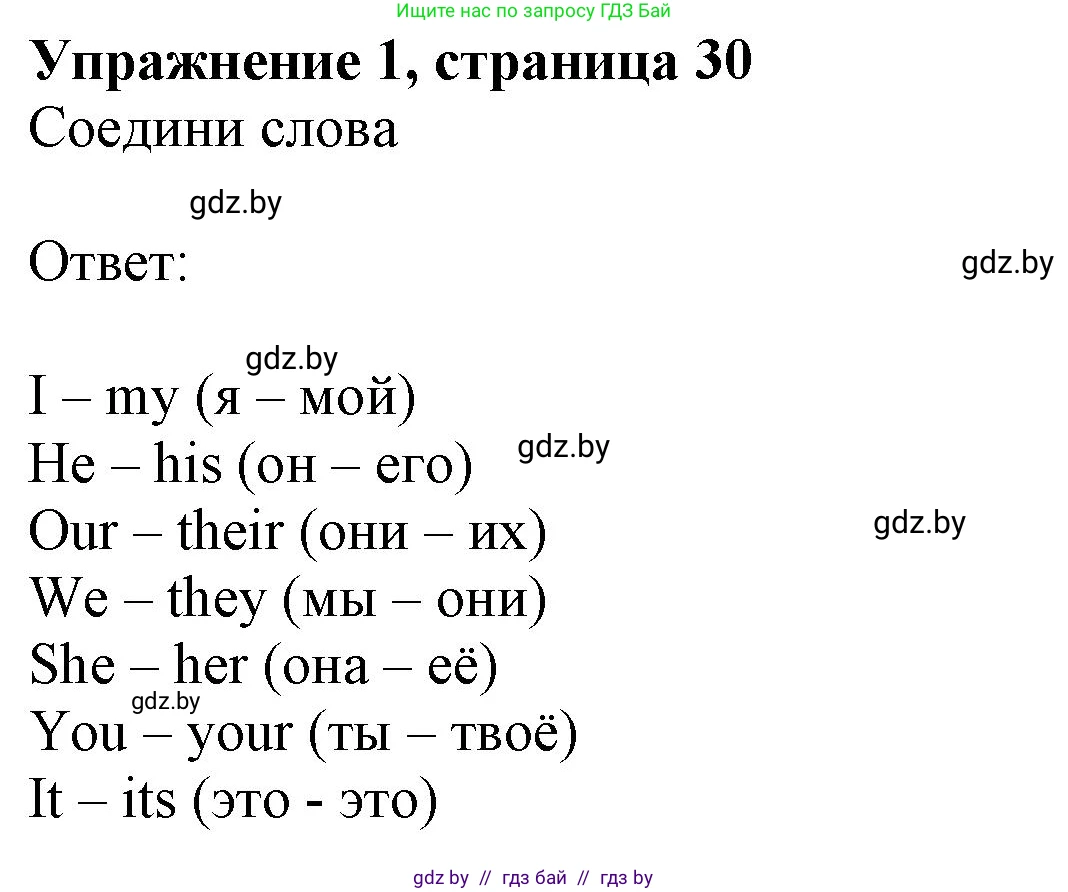 Английский язык (english), 4 класс практикум (activity book ), авторы: Лапицкая Людмила Михайловна (Lapitskaya Ludmila), Седунова Наталья Михайловна (Sedunova Natalia), издательство Аверсэв, Минск, 2025, Часть 1, страница 29, номер 1, Решение