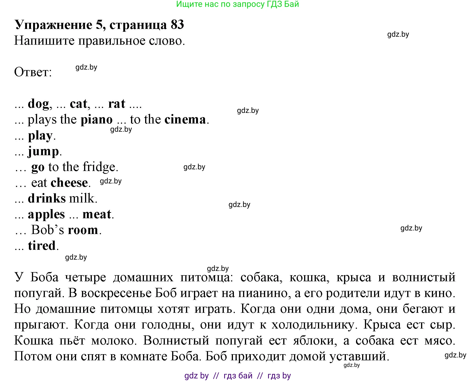 Английский язык (english), 4 класс практикум (activity book ), авторы: Лапицкая Людмила Михайловна (Lapitskaya Ludmila), Седунова Наталья Михайловна (Sedunova Natalia), издательство Аверсэв, Минск, 2025, Часть 1, страница 82, номер 5, Решение