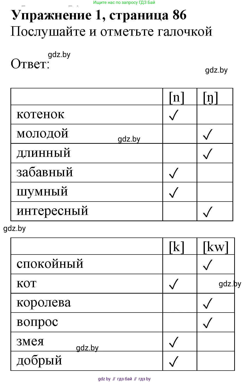 Английский язык (english), 4 класс практикум (activity book ), авторы: Лапицкая Людмила Михайловна (Lapitskaya Ludmila), Седунова Наталья Михайловна (Sedunova Natalia), издательство Аверсэв, Минск, 2025, Часть 1, страница 85, номер 1, Решение