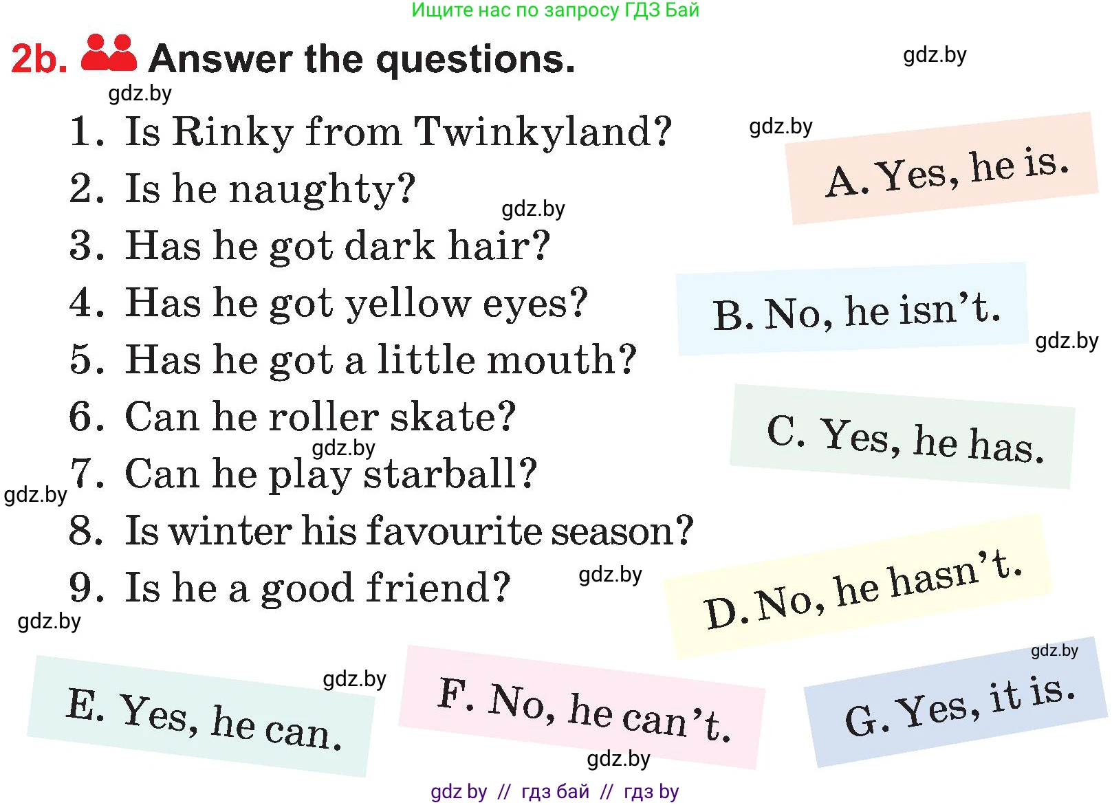 Английский язык (english), 4 класс Учебник (Student's book), авторы: Лапицкая Людмила Михайловна (Lapitskaya Ludmila), Седунова Наталья Михайловна (Sedunova Natalia), издательство Адукацыя i выхаванне, Минск, 2024, бирюзового цвета, Часть ( Part) 1, страница 20, номер 2, Условие (продолжение 2)