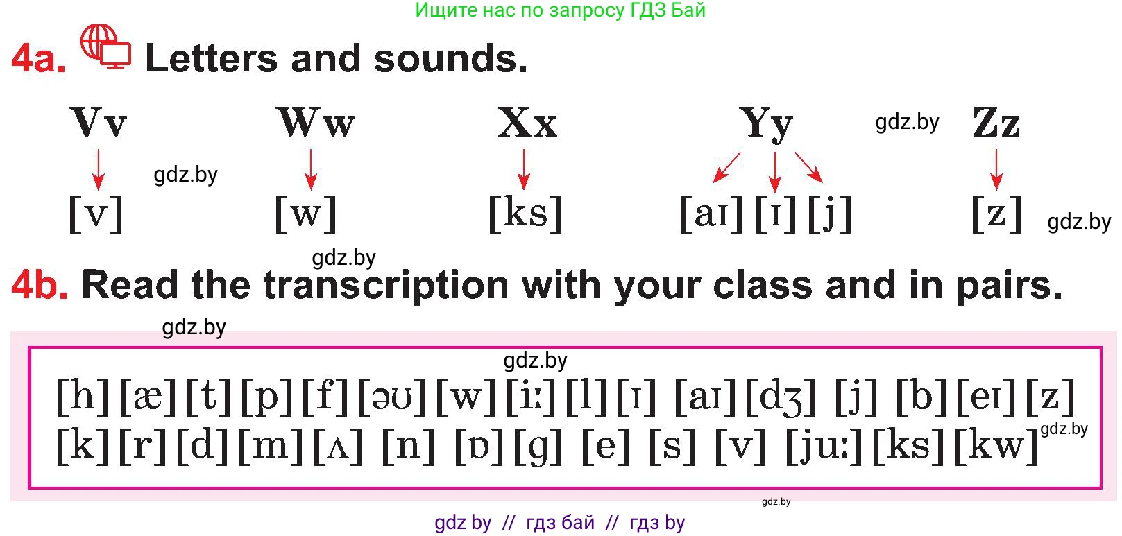 Английский язык (english), 4 класс Учебник (Student's book), авторы: Лапицкая Людмила Михайловна (Lapitskaya Ludmila), Седунова Наталья Михайловна (Sedunova Natalia), издательство Адукацыя i выхаванне, Минск, 2024, бирюзового цвета, Часть ( Part) 1, страница 20, номер 4, Условие