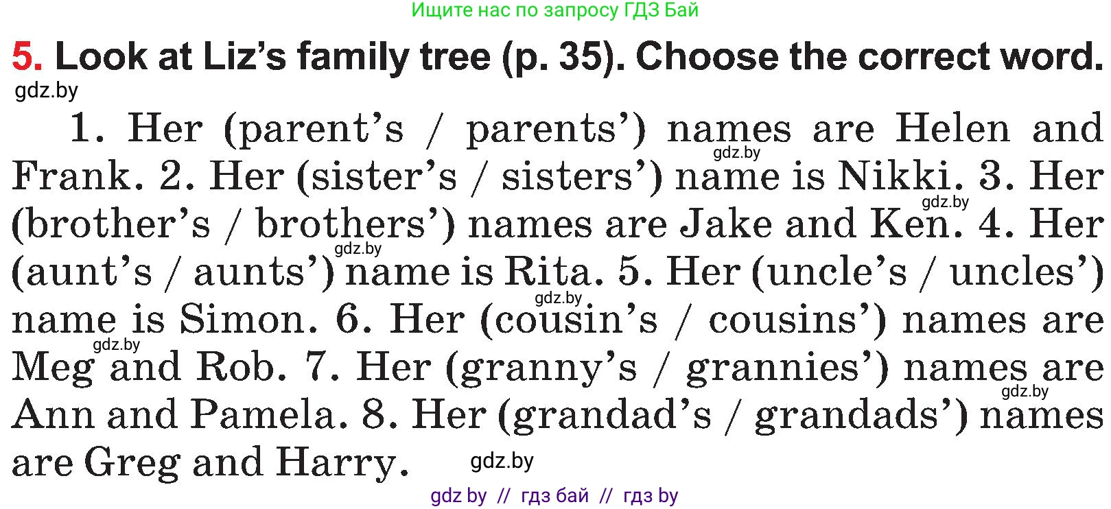 Английский язык (english), 4 класс Учебник (Student's book), авторы: Лапицкая Людмила Михайловна (Lapitskaya Ludmila), Седунова Наталья Михайловна (Sedunova Natalia), издательство Адукацыя i выхаванне, Минск, 2024, бирюзового цвета, Часть ( Part) 1, страница 50, номер 5, Условие