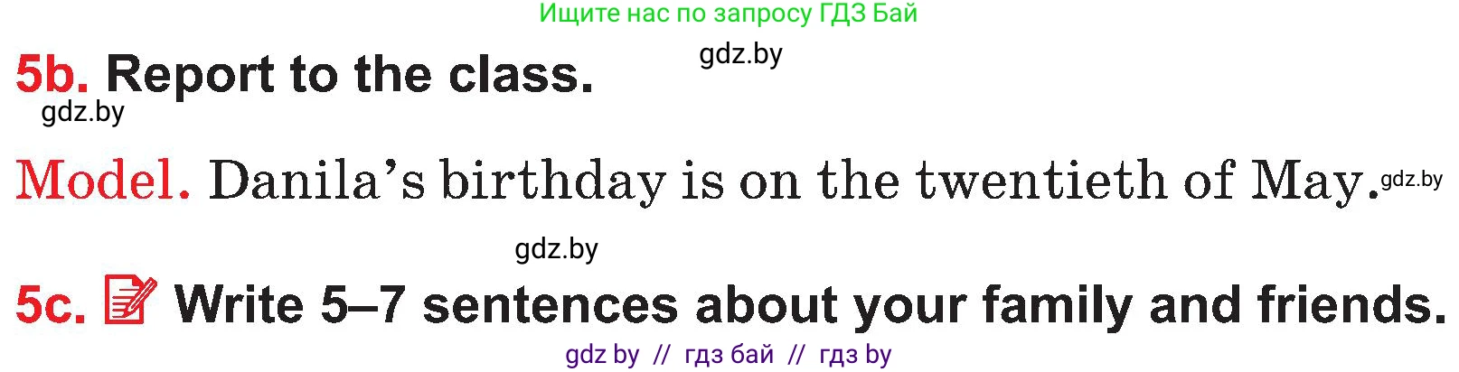 Английский язык (english), 4 класс Учебник (Student's book), авторы: Лапицкая Людмила Михайловна (Lapitskaya Ludmila), Седунова Наталья Михайловна (Sedunova Natalia), издательство Адукацыя i выхаванне, Минск, 2024, бирюзового цвета, Часть ( Part) 2, страница 119, номер 5, Условие (продолжение 2)