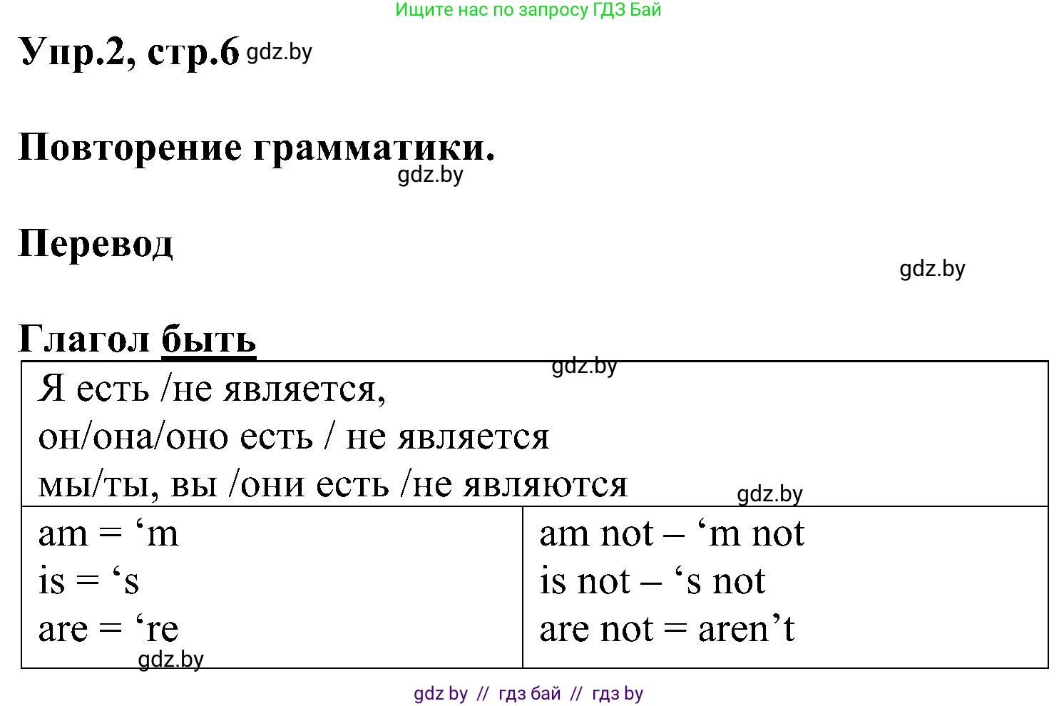 Английский язык (english), 4 класс Учебник (Student's book), авторы: Лапицкая Людмила Михайловна (Lapitskaya Ludmila), Седунова Наталья Михайловна (Sedunova Natalia), издательство Адукацыя i выхаванне, Минск, 2024, бирюзового цвета, Часть ( Part) 1, страница 6, номер 2, Решение 1