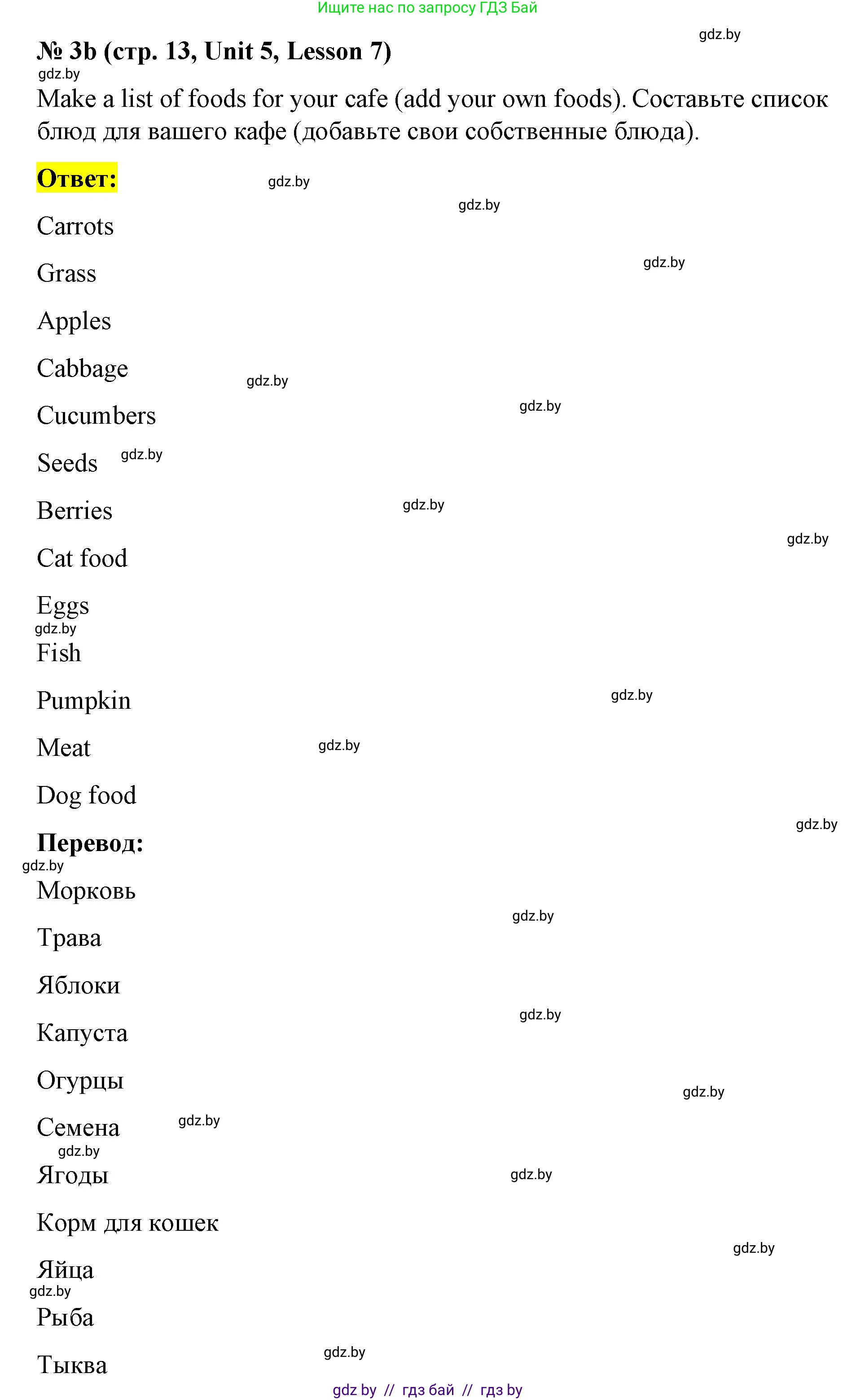 Английский язык (english), 4 класс Учебник (Student's book), авторы: Лапицкая Людмила Михайловна (Lapitskaya Ludmila), Седунова Наталья Михайловна (Sedunova Natalia), издательство Адукацыя i выхаванне, Минск, 2024, бирюзового цвета, Часть ( Part) 2, страница 13, номер 3, Решение 2 (продолжение 2)