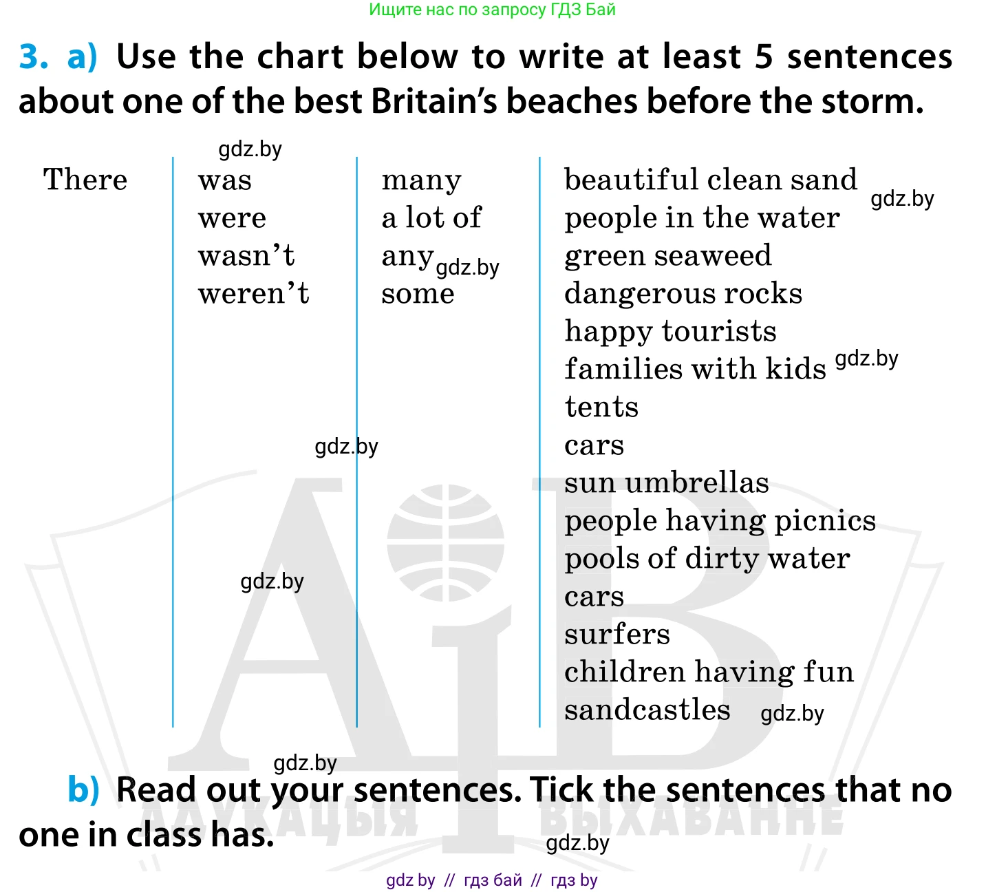 Английский язык (english), 5 класс Учебник, авторы: Демченко Наталья Валентиновна, Севрюкова Татьяна Юрьевна, Наумова Елена Георгиевна, Юхнель Наталья Валентиновна, Лапицкая Людмила Михайловна (Lapitskaya Ludmila), издательство Адукацыя i выхаванне, Минск, 2017, Часть ( Part) 1, страница 11, номер 3, Условие
