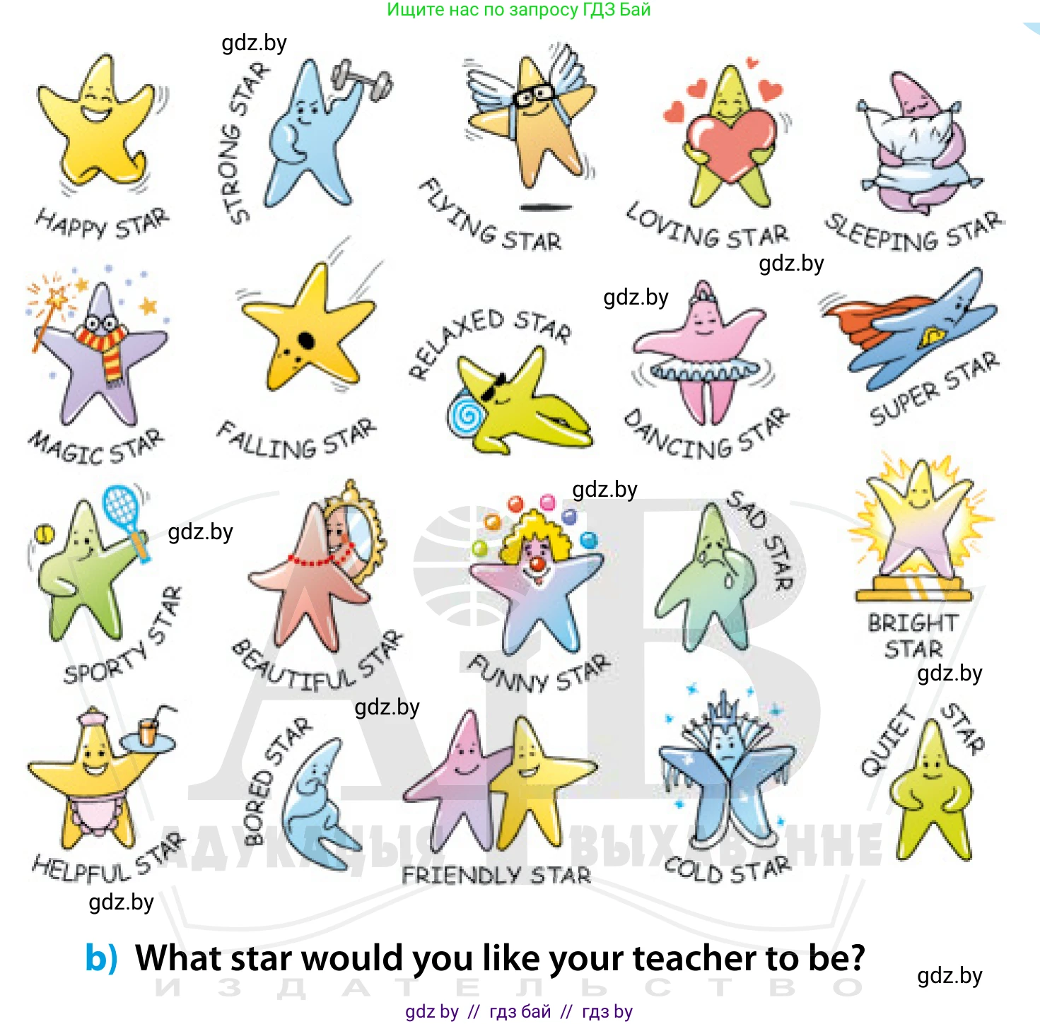 Английский язык (english), 5 класс Учебник, авторы: Демченко Наталья Валентиновна, Севрюкова Татьяна Юрьевна, Наумова Елена Георгиевна, Юхнель Наталья Валентиновна, Лапицкая Людмила Михайловна (Lapitskaya Ludmila), издательство Адукацыя i выхаванне, Минск, 2017, Часть ( Part) 1, страница 54, номер 1, Условие (продолжение 2)