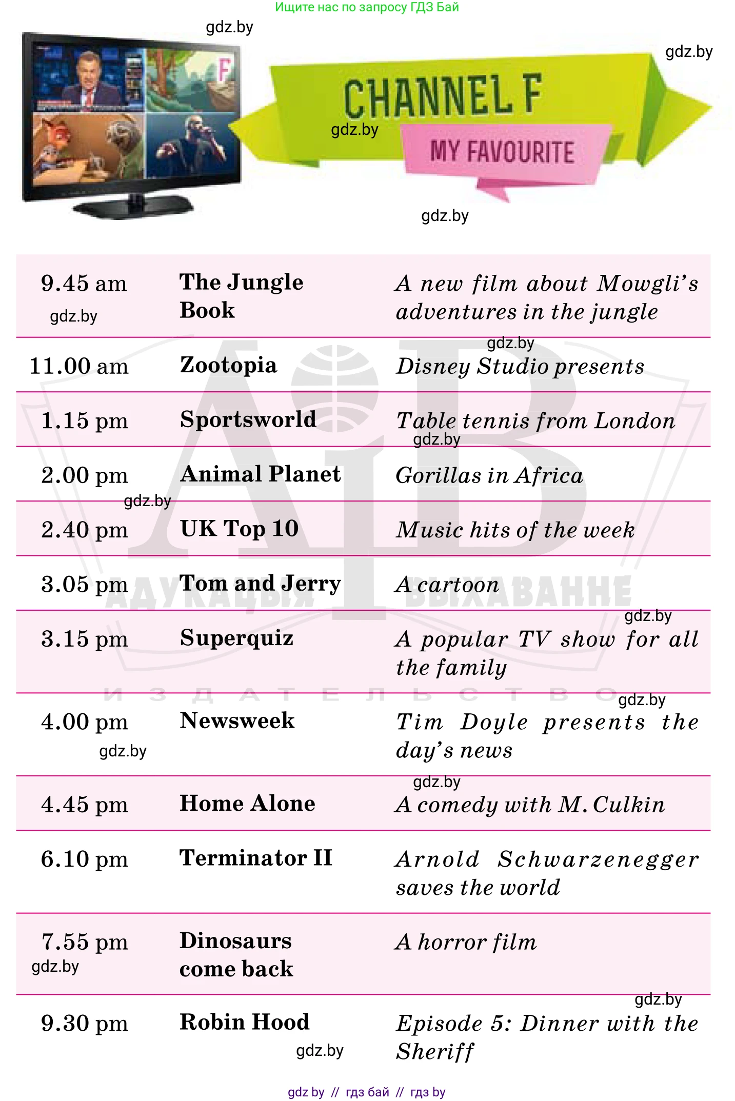 Английский язык (english), 5 класс Учебник, авторы: Демченко Наталья Валентиновна, Севрюкова Татьяна Юрьевна, Наумова Елена Георгиевна, Юхнель Наталья Валентиновна, Лапицкая Людмила Михайловна (Lapitskaya Ludmila), издательство Адукацыя i выхаванне, Минск, 2017, Часть ( Part) 1, страница 72, номер 4, Условие (продолжение 2)