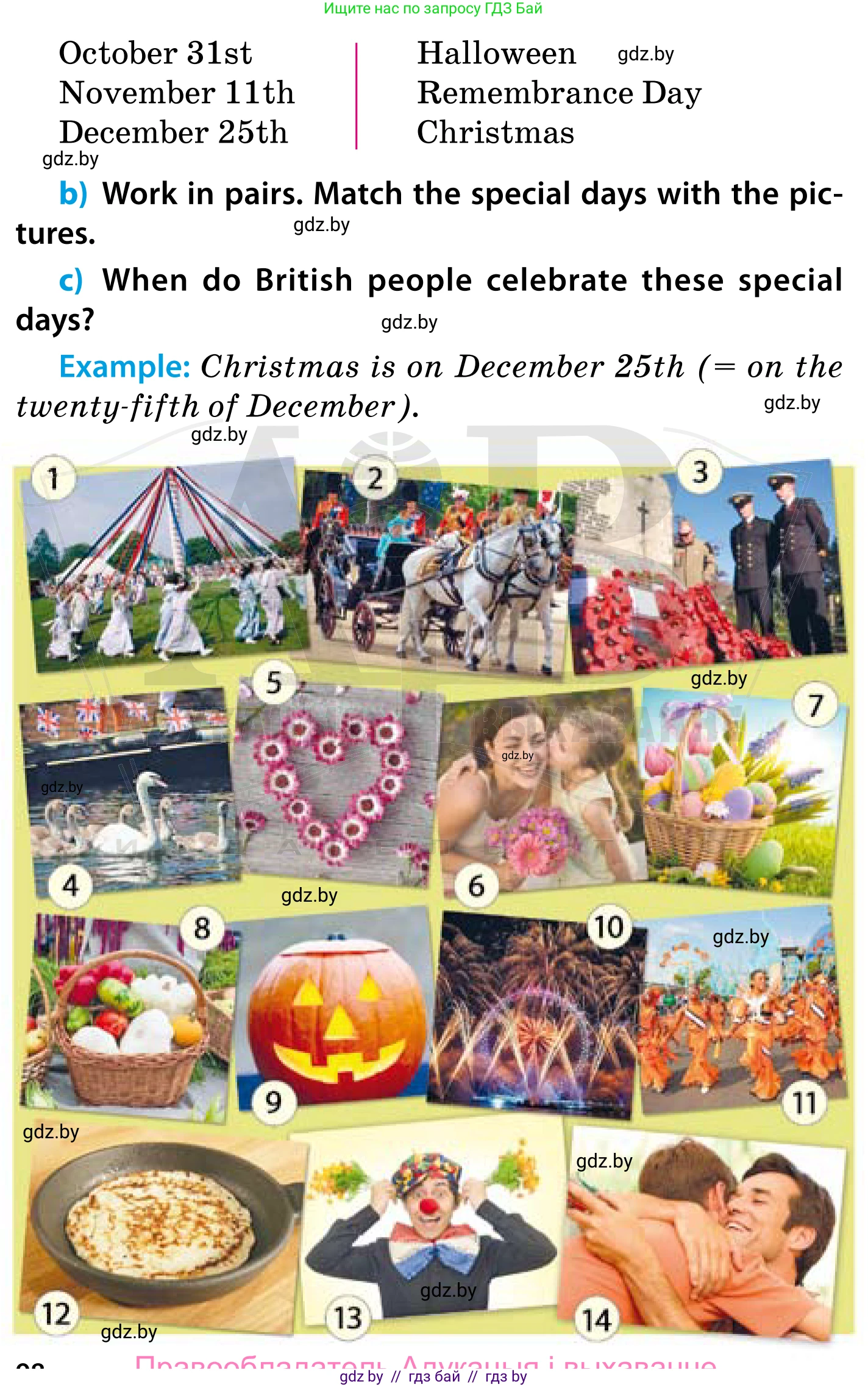 Английский язык (english), 5 класс Учебник, авторы: Демченко Наталья Валентиновна, Севрюкова Татьяна Юрьевна, Наумова Елена Георгиевна, Юхнель Наталья Валентиновна, Лапицкая Людмила Михайловна (Lapitskaya Ludmila), издательство Адукацыя i выхаванне, Минск, 2017, Часть ( Part) 1, страница 97, номер 2, Условие (продолжение 2)