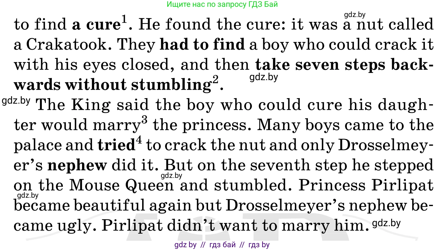 Английский язык (english), 5 класс Учебник, авторы: Демченко Наталья Валентиновна, Севрюкова Татьяна Юрьевна, Наумова Елена Георгиевна, Юхнель Наталья Валентиновна, Лапицкая Людмила Михайловна (Lapitskaya Ludmila), издательство Адукацыя i выхаванне, Минск, 2017, Часть ( Part) 1, страница 126, номер 2, Условие (продолжение 3)