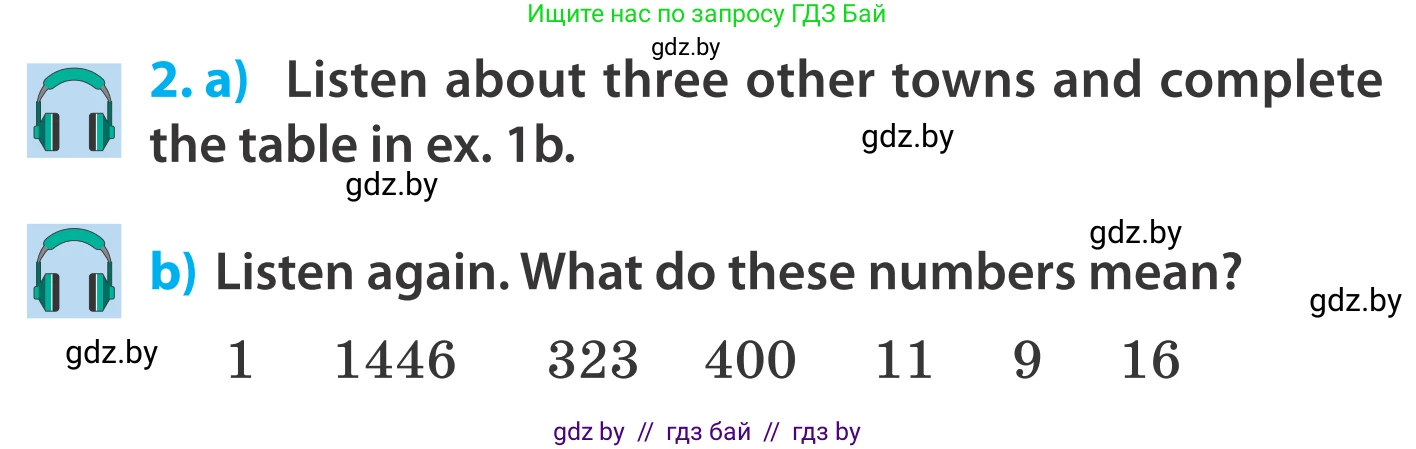 Английский язык (english), 5 класс Учебник, авторы: Демченко Наталья Валентиновна, Севрюкова Татьяна Юрьевна, Наумова Елена Георгиевна, Юхнель Наталья Валентиновна, Лапицкая Людмила Михайловна (Lapitskaya Ludmila), издательство Адукацыя i выхаванне, Минск, 2017, Часть ( Part) 2, страница 33, номер 2, Условие