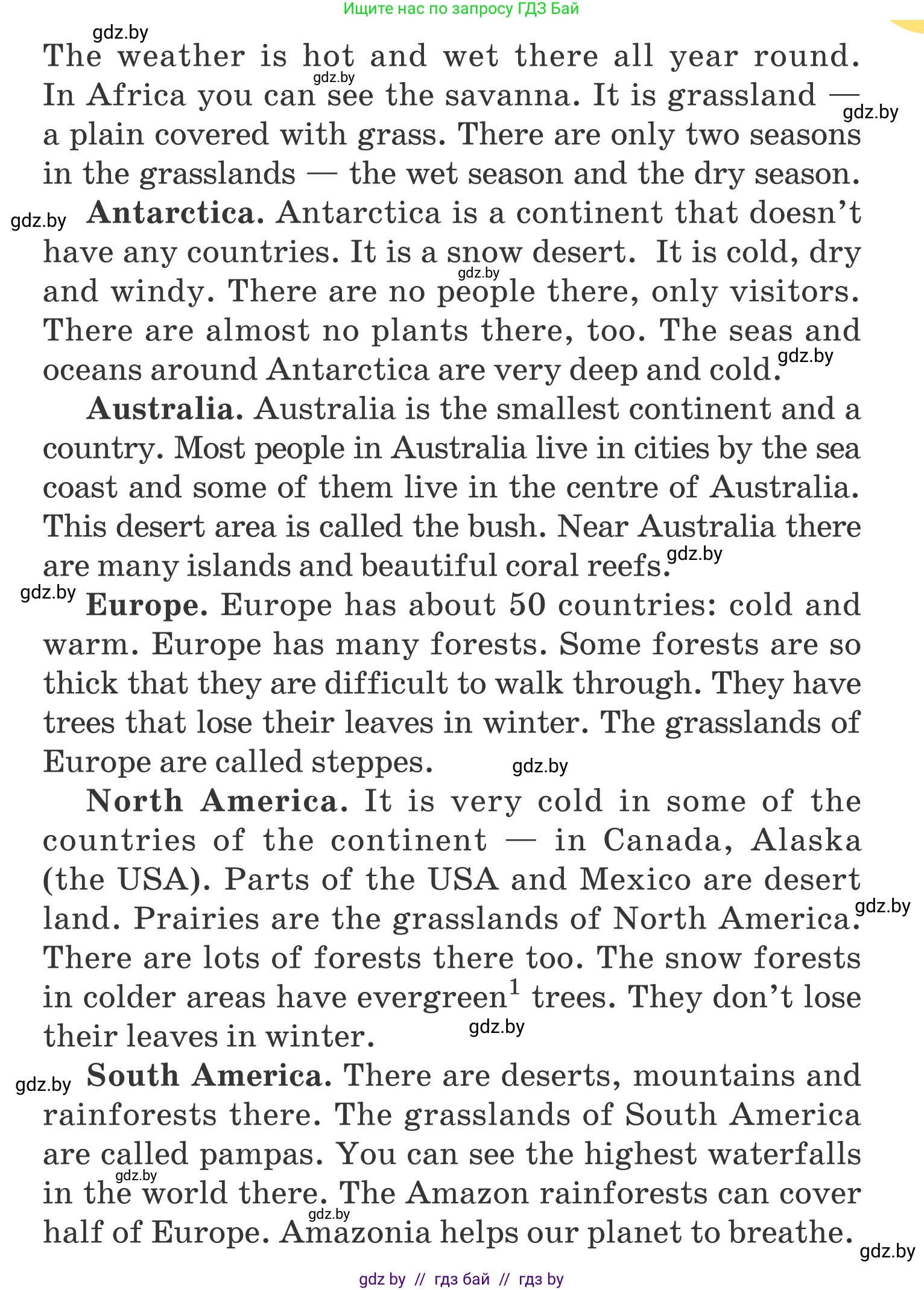 Английский язык (english), 5 класс Учебник, авторы: Демченко Наталья Валентиновна, Севрюкова Татьяна Юрьевна, Наумова Елена Георгиевна, Юхнель Наталья Валентиновна, Лапицкая Людмила Михайловна (Lapitskaya Ludmila), издательство Адукацыя i выхаванне, Минск, 2017, Часть ( Part) 2, страница 73, номер 1, Условие (продолжение 3)