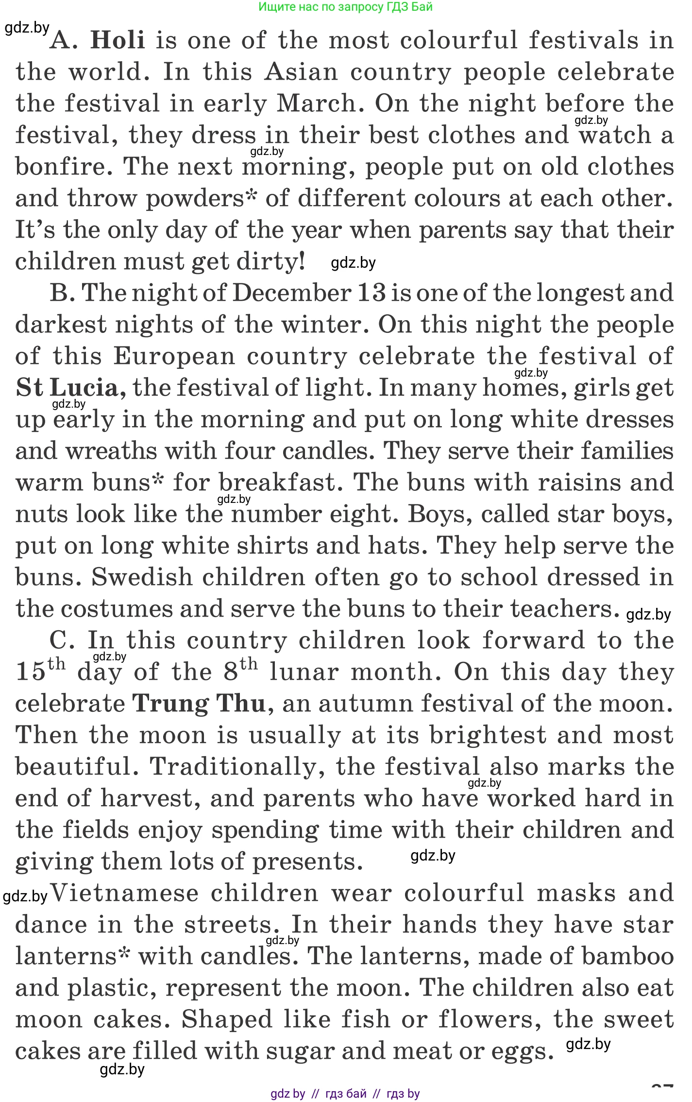 Английский язык (english), 5 класс Учебник, авторы: Демченко Наталья Валентиновна, Севрюкова Татьяна Юрьевна, Наумова Елена Георгиевна, Юхнель Наталья Валентиновна, Лапицкая Людмила Михайловна (Lapitskaya Ludmila), издательство Адукацыя i выхаванне, Минск, 2017, Часть ( Part) 2, страница 86, номер 1, Условие (продолжение 2)