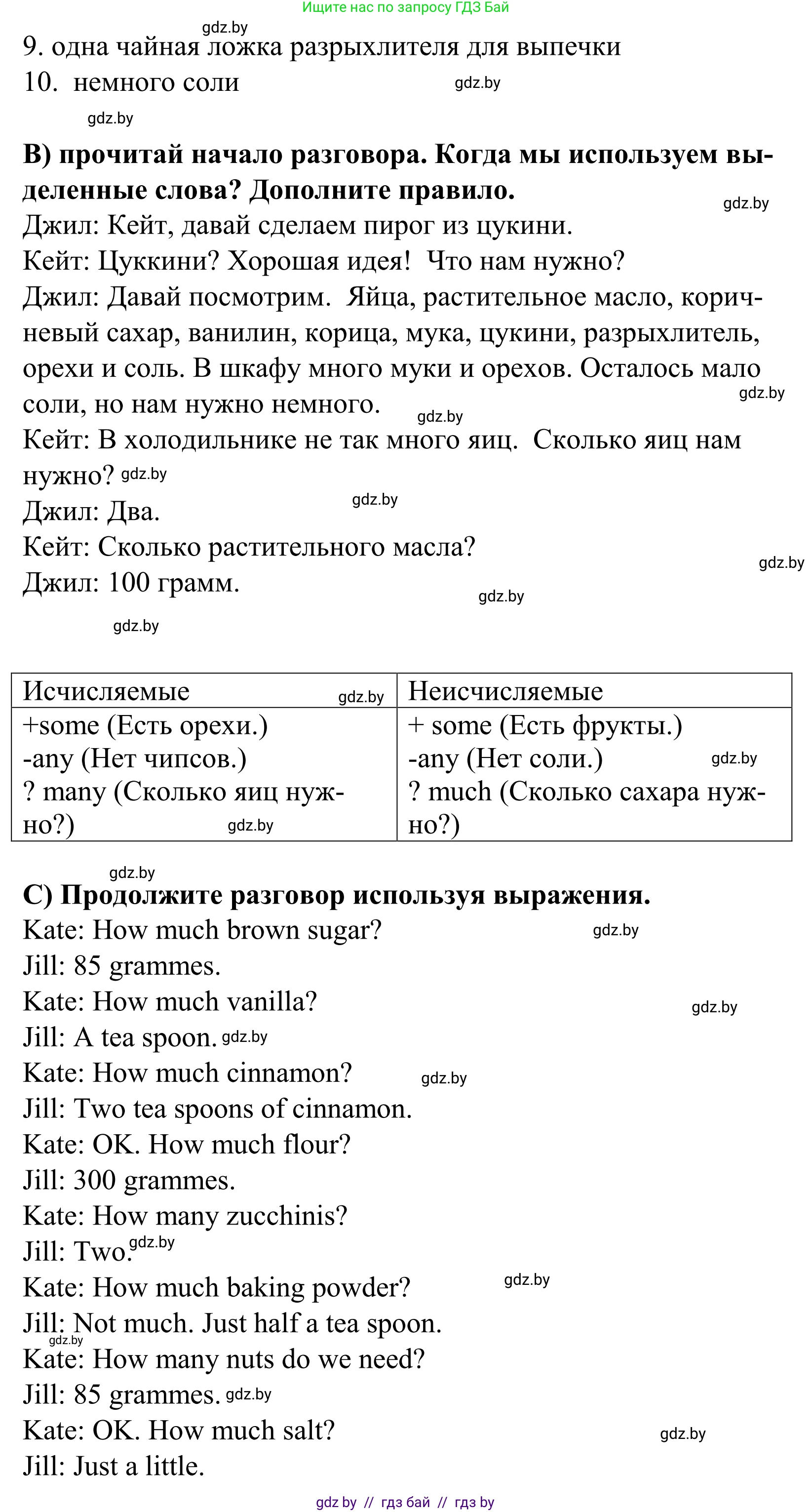 Английский язык (english), 5 класс Учебник, авторы: Демченко Наталья Валентиновна, Севрюкова Татьяна Юрьевна, Наумова Елена Георгиевна, Юхнель Наталья Валентиновна, Лапицкая Людмила Михайловна (Lapitskaya Ludmila), издательство Адукацыя i выхаванне, Минск, 2017, Часть ( Part) 1, страница 138, номер 2, Решение 2 (продолжение 3)