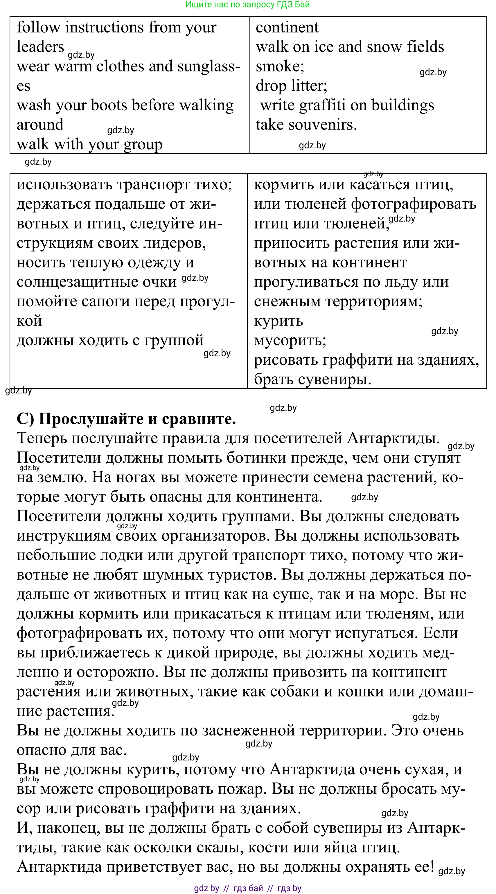 Английский язык (english), 5 класс Учебник, авторы: Демченко Наталья Валентиновна, Севрюкова Татьяна Юрьевна, Наумова Елена Георгиевна, Юхнель Наталья Валентиновна, Лапицкая Людмила Михайловна (Lapitskaya Ludmila), издательство Адукацыя i выхаванне, Минск, 2017, Часть ( Part) 2, страница 81, номер 3, Решение 2 (продолжение 2)