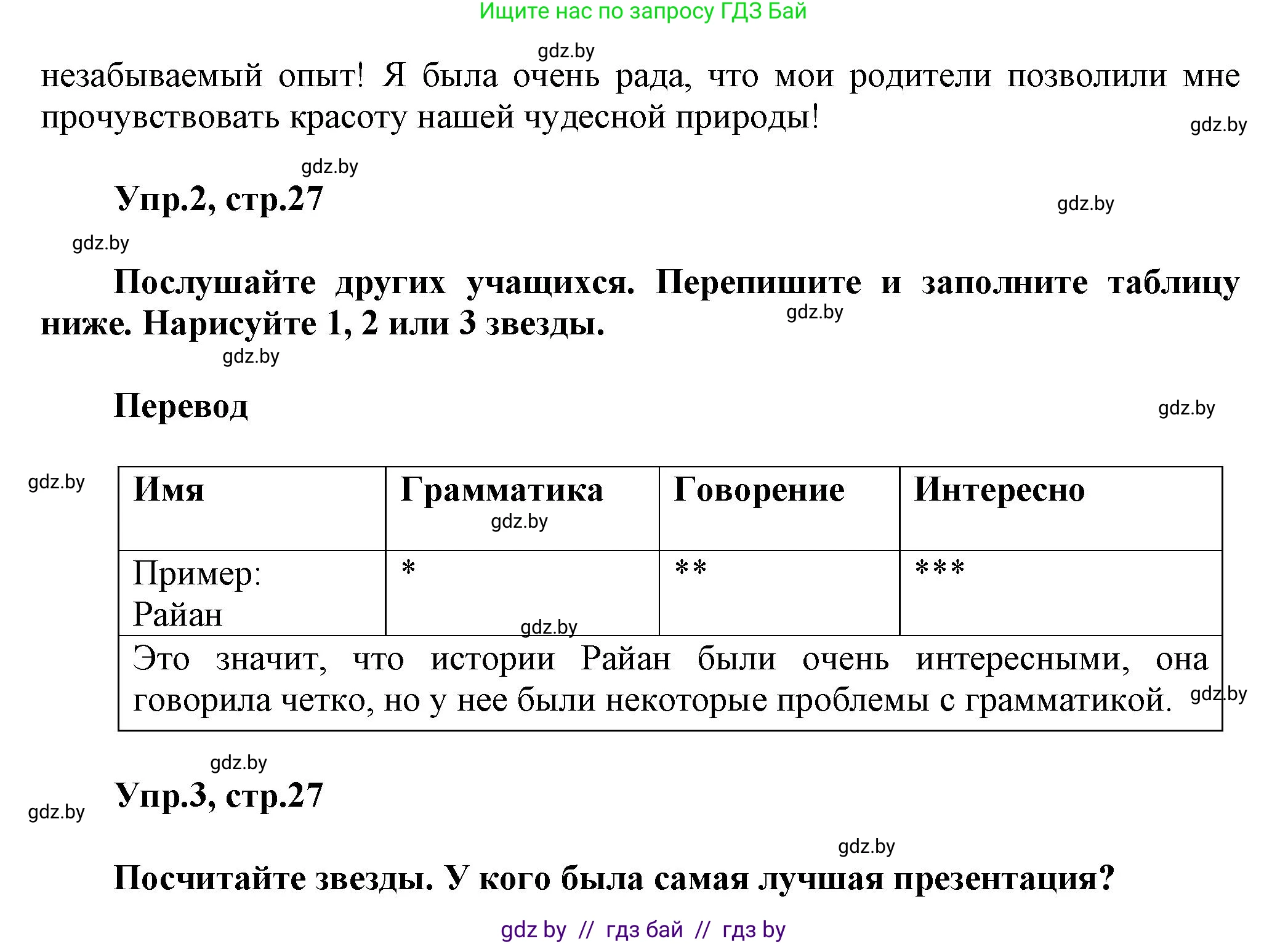 Английский язык (english), 5 класс Учебник, авторы: Демченко Наталья Валентиновна, Севрюкова Татьяна Юрьевна, Наумова Елена Георгиевна, Юхнель Наталья Валентиновна, Лапицкая Людмила Михайловна (Lapitskaya Ludmila), издательство Адукацыя i выхаванне, Минск, 2017, Часть ( Part) 1, страница 26, Решение 1 (продолжение 2)