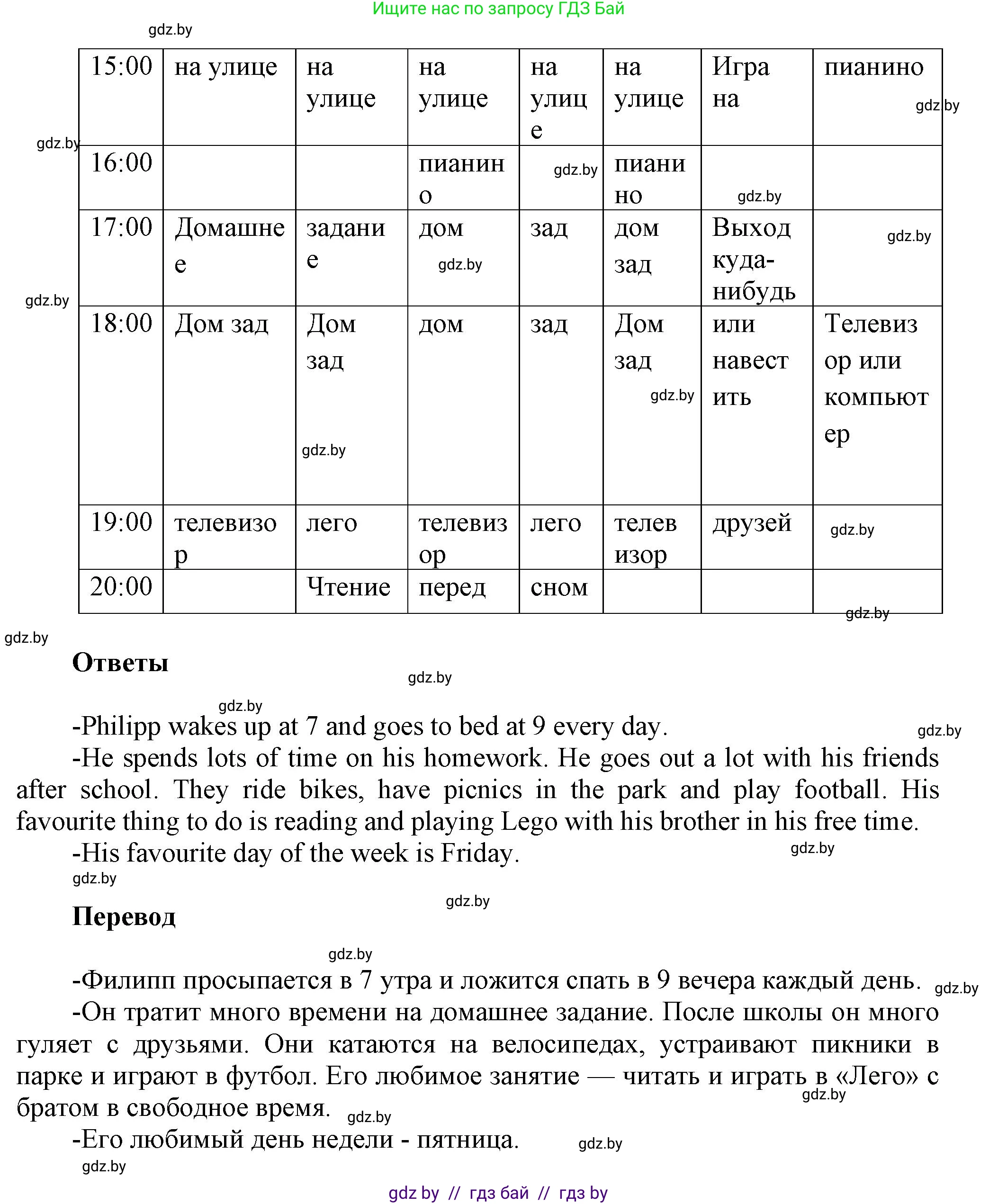 Английский язык (english), 5 класс Учебник, авторы: Демченко Наталья Валентиновна, Севрюкова Татьяна Юрьевна, Наумова Елена Георгиевна, Юхнель Наталья Валентиновна, Лапицкая Людмила Михайловна (Lapitskaya Ludmila), издательство Адукацыя i выхаванне, Минск, 2017, Часть ( Part) 1, страница 33, номер 2, Решение 1 (продолжение 2)
