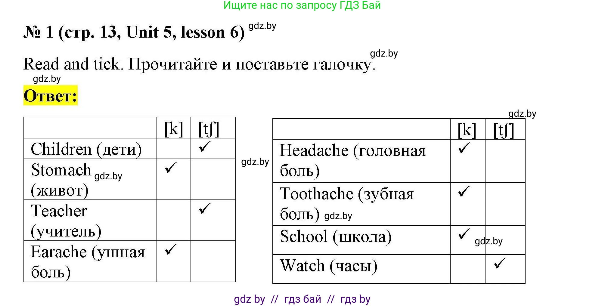 Английский язык (english), 5 класс Рабочая тетрадь (workbook), авторы: Лапицкая Людмила Михайловна (Lapitskaya Ludmila), Калишевич Алла Ивановна, Севрюкова Татьяна Юрьевна, Седунова Наталья Михайловна (Sedunova Natalia), издательство Аверсэв, Минск, 2020, оранжевого цвета, Часть 2, страница 13, номер 1, Решение