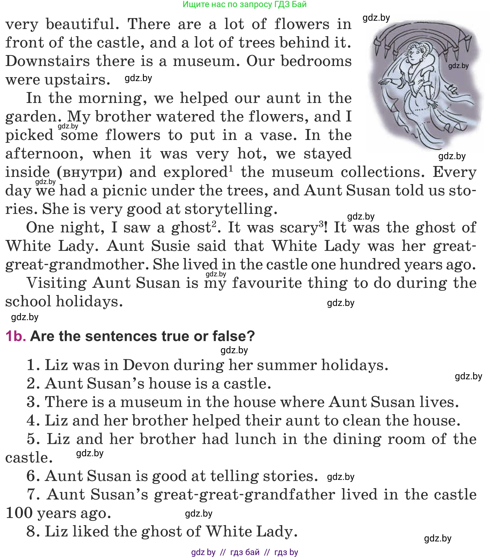 Английский язык (english), 5 класс Учебник (Student's book), авторы: Лапицкая Людмила Михайловна (Lapitskaya Ludmila), Калишевич Алла Ивановна, Севрюкова Татьяна Юрьевна, Седунова Наталья Михайловна (Sedunova Natalia), издательство Вышэйшая школа, Минск, 2020, Часть 1, страница 64, номер 1, Условие (продолжение 2)