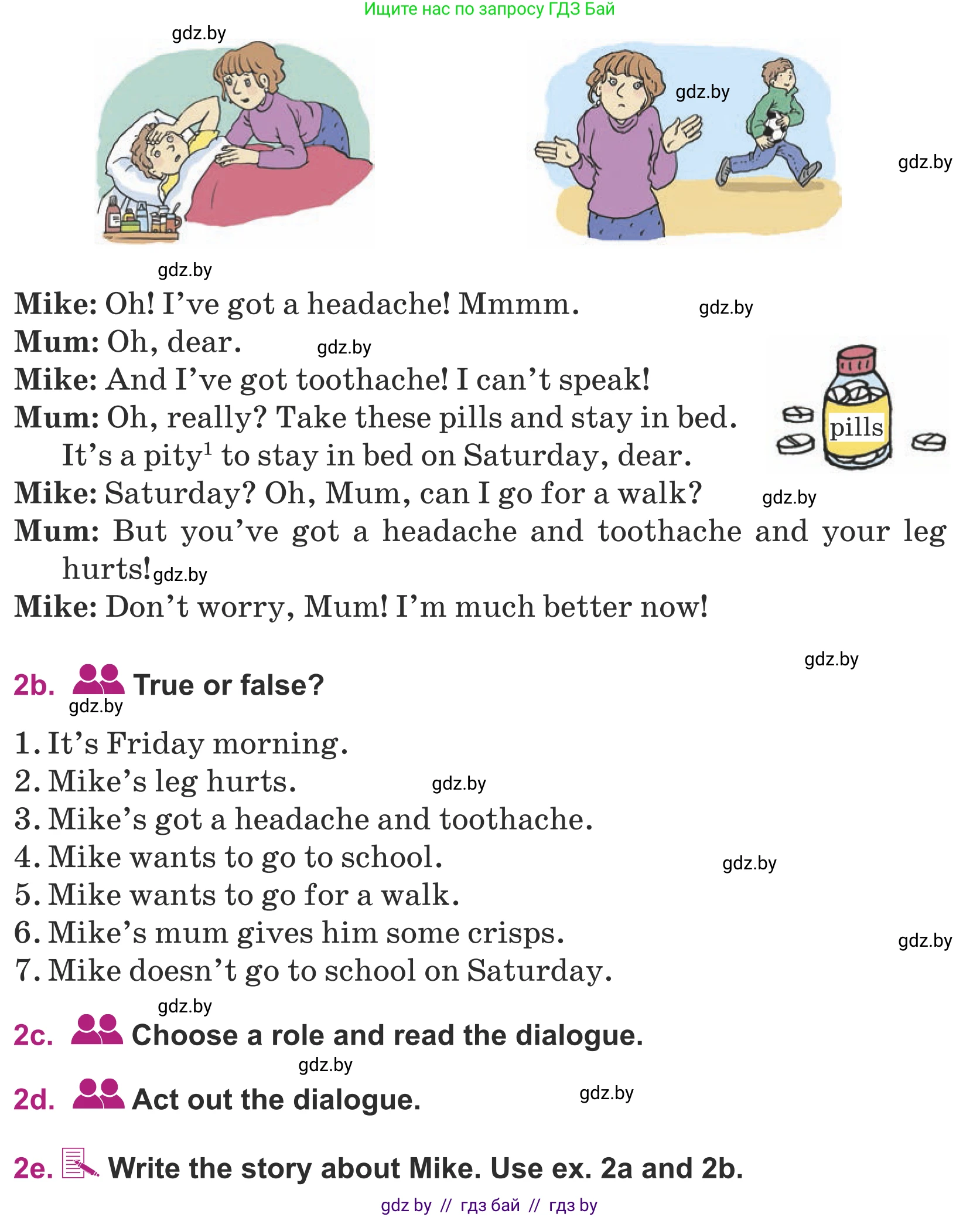 Английский язык (english), 5 класс Учебник (Student's book), авторы: Лапицкая Людмила Михайловна (Lapitskaya Ludmila), Калишевич Алла Ивановна, Севрюкова Татьяна Юрьевна, Седунова Наталья Михайловна (Sedunova Natalia), издательство Вышэйшая школа, Минск, 2020, Часть 2, страница 21, номер 2, Условие (продолжение 2)