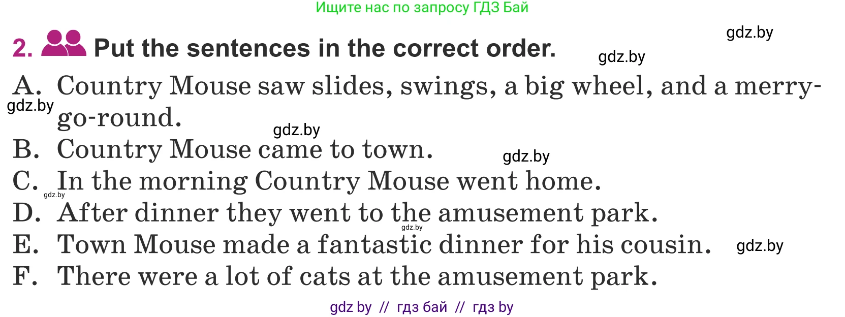 Английский язык (english), 5 класс Учебник (Student's book), авторы: Лапицкая Людмила Михайловна (Lapitskaya Ludmila), Калишевич Алла Ивановна, Севрюкова Татьяна Юрьевна, Седунова Наталья Михайловна (Sedunova Natalia), издательство Вышэйшая школа, Минск, 2020, Часть 2, страница 55, номер 2, Условие