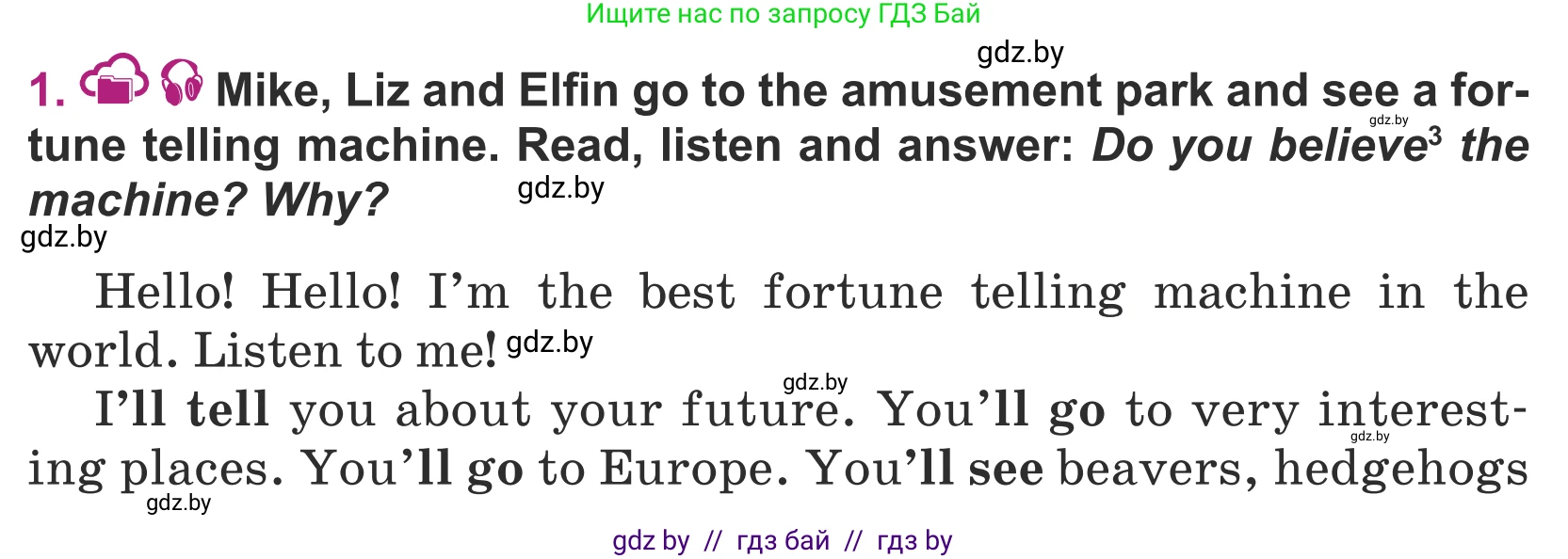 Английский язык (english), 5 класс Учебник (Student's book), авторы: Лапицкая Людмила Михайловна (Lapitskaya Ludmila), Калишевич Алла Ивановна, Севрюкова Татьяна Юрьевна, Седунова Наталья Михайловна (Sedunova Natalia), издательство Вышэйшая школа, Минск, 2020, Часть 2, страница 89, номер 1, Условие