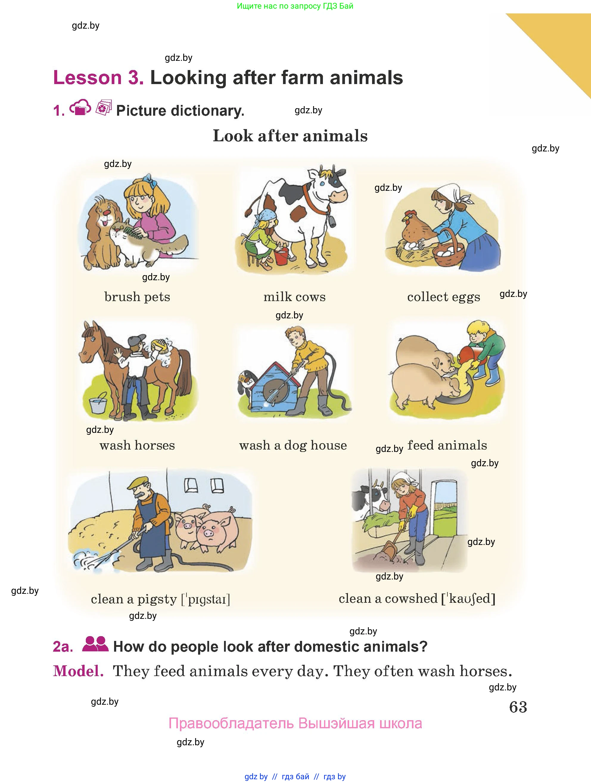 Английский язык (english), 5 класс Учебник (Student's book), авторы: Лапицкая Людмила Михайловна (Lapitskaya Ludmila), Калишевич Алла Ивановна, Севрюкова Татьяна Юрьевна, Седунова Наталья Михайловна (Sedunova Natalia), издательство Вышэйшая школа, Минск, 2020, Часть 1, страница 63