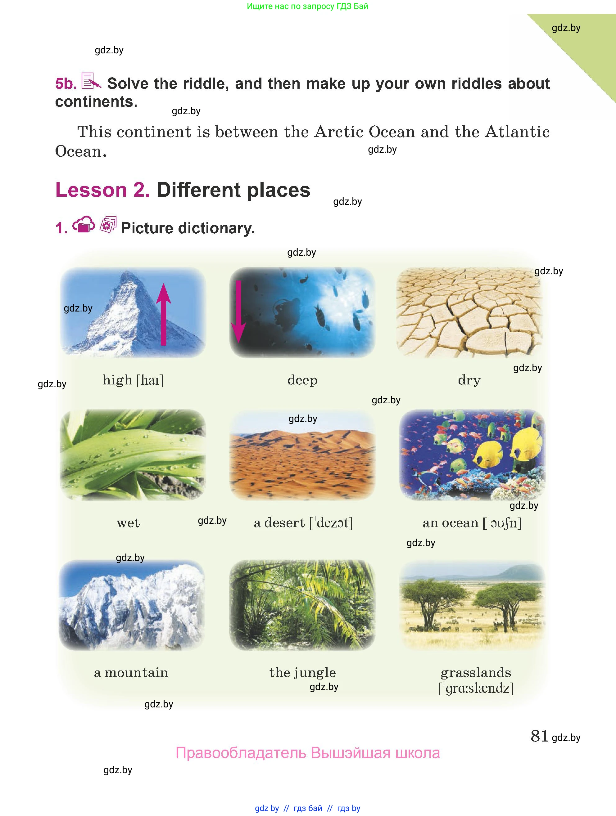 Английский язык (english), 5 класс Учебник (Student's book), авторы: Лапицкая Людмила Михайловна (Lapitskaya Ludmila), Калишевич Алла Ивановна, Севрюкова Татьяна Юрьевна, Седунова Наталья Михайловна (Sedunova Natalia), издательство Вышэйшая школа, Минск, 2020, Часть 1, страница 81