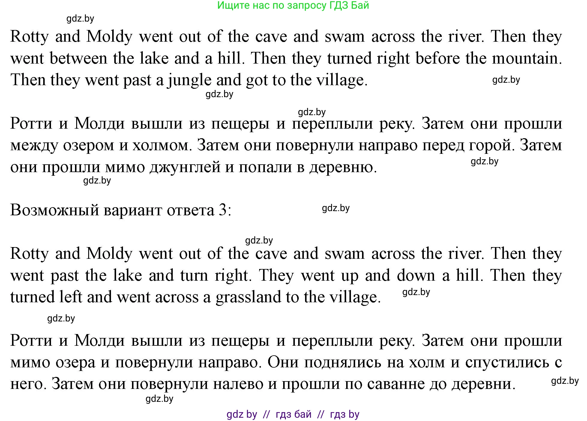 Английский язык (english), 5 класс Учебник (Student's book), авторы: Лапицкая Людмила Михайловна (Lapitskaya Ludmila), Калишевич Алла Ивановна, Севрюкова Татьяна Юрьевна, Седунова Наталья Михайловна (Sedunova Natalia), издательство Вышэйшая школа, Минск, 2020, Часть 2, страница 96, номер 3, Решение 1 (продолжение 3)