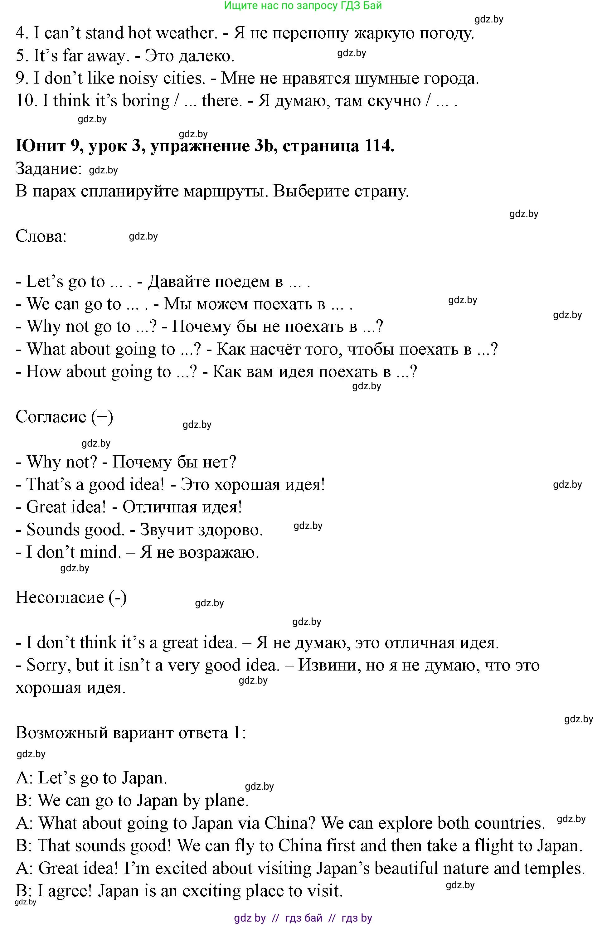 Английский язык (english), 5 класс Учебник (Student's book), авторы: Лапицкая Людмила Михайловна (Lapitskaya Ludmila), Калишевич Алла Ивановна, Севрюкова Татьяна Юрьевна, Седунова Наталья Михайловна (Sedunova Natalia), издательство Вышэйшая школа, Минск, 2020, Часть 2, страница 113, номер 3, Решение 1 (продолжение 2)