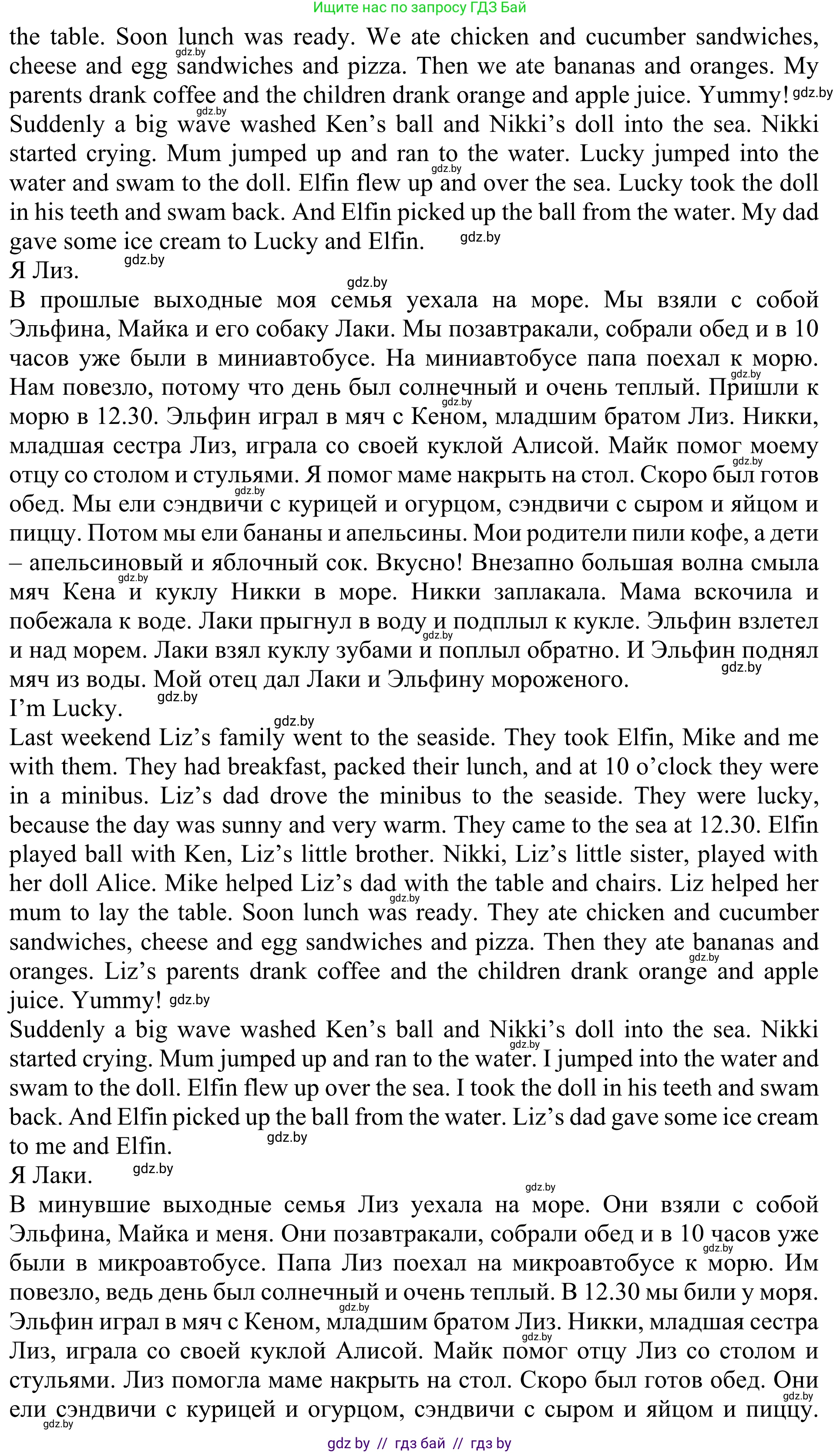 Английский язык (english), 5 класс Учебник (Student's book), авторы: Лапицкая Людмила Михайловна (Lapitskaya Ludmila), Калишевич Алла Ивановна, Севрюкова Татьяна Юрьевна, Седунова Наталья Михайловна (Sedunova Natalia), издательство Вышэйшая школа, Минск, 2020, Часть 1, страница 39, номер 3, Решение 2 (продолжение 2)