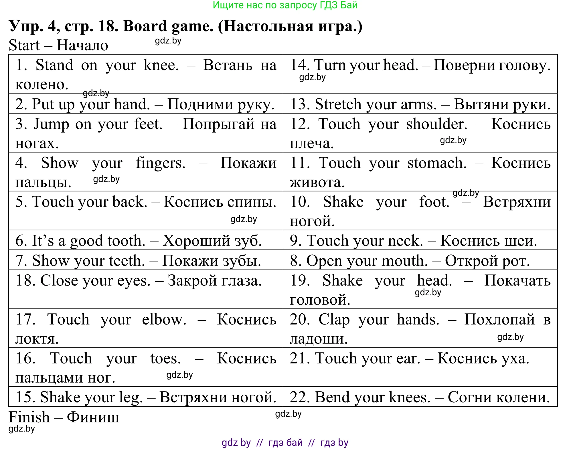 Английский язык (english), 5 класс Учебник (Student's book), авторы: Лапицкая Людмила Михайловна (Lapitskaya Ludmila), Калишевич Алла Ивановна, Севрюкова Татьяна Юрьевна, Седунова Наталья Михайловна (Sedunova Natalia), издательство Вышэйшая школа, Минск, 2020, Часть 2, страница 18, номер 4, Решение 2