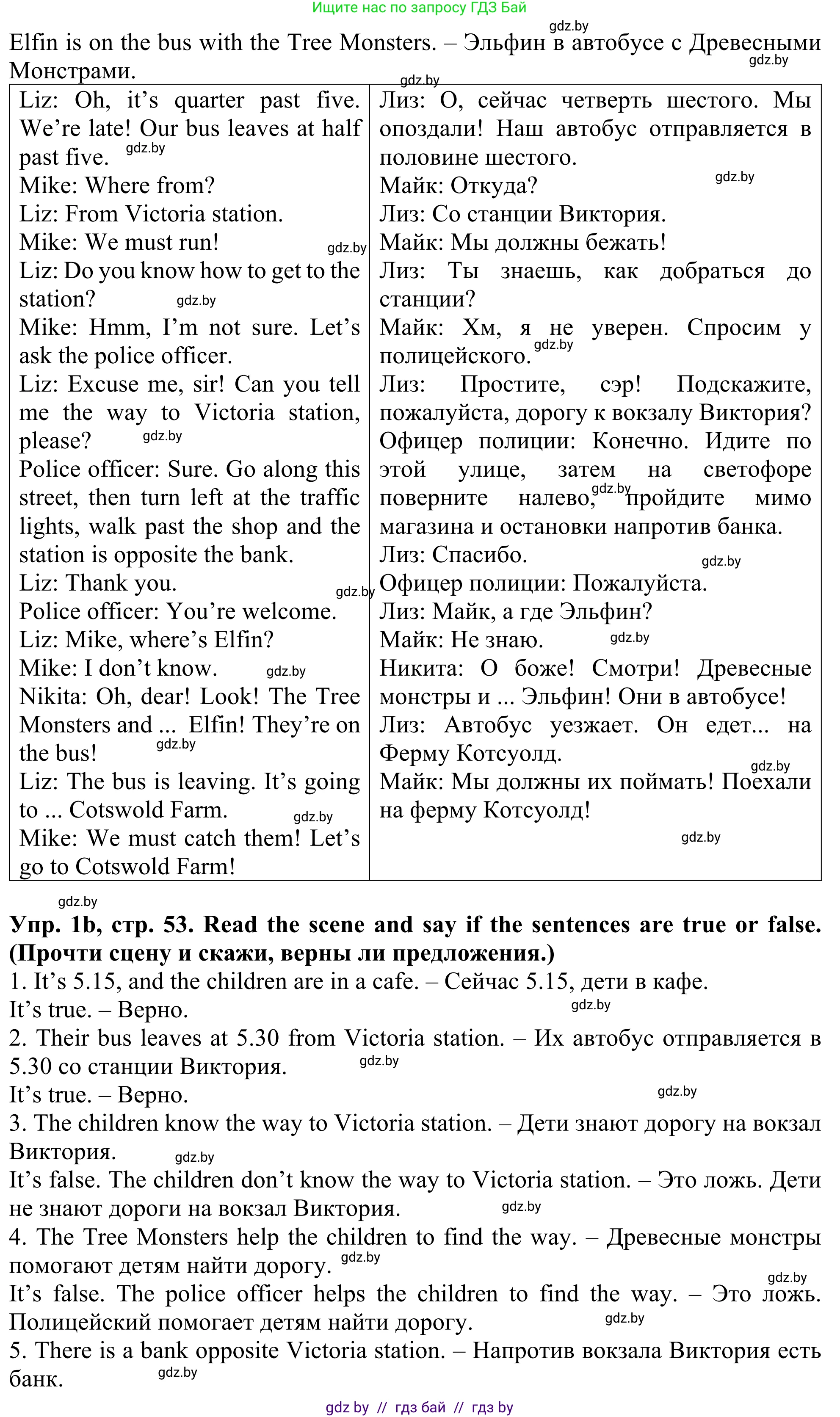 Английский язык (english), 5 класс Учебник (Student's book), авторы: Лапицкая Людмила Михайловна (Lapitskaya Ludmila), Калишевич Алла Ивановна, Севрюкова Татьяна Юрьевна, Седунова Наталья Михайловна (Sedunova Natalia), издательство Вышэйшая школа, Минск, 2020, Часть 2, страница 52, номер 1, Решение 2 (продолжение 2)