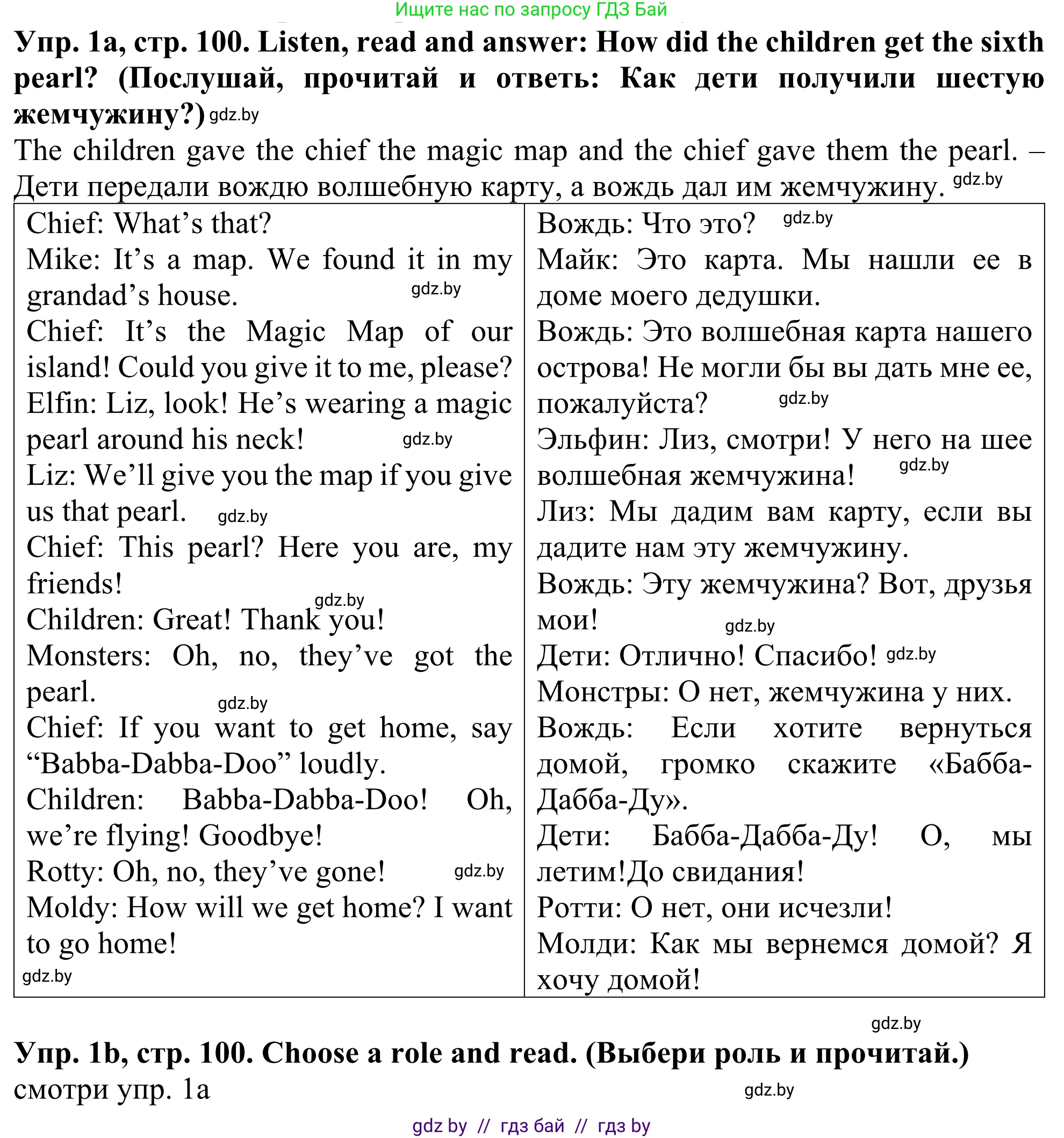 Английский язык (english), 5 класс Учебник (Student's book), авторы: Лапицкая Людмила Михайловна (Lapitskaya Ludmila), Калишевич Алла Ивановна, Севрюкова Татьяна Юрьевна, Седунова Наталья Михайловна (Sedunova Natalia), издательство Вышэйшая школа, Минск, 2020, Часть 2, страница 100, номер 1, Решение 2