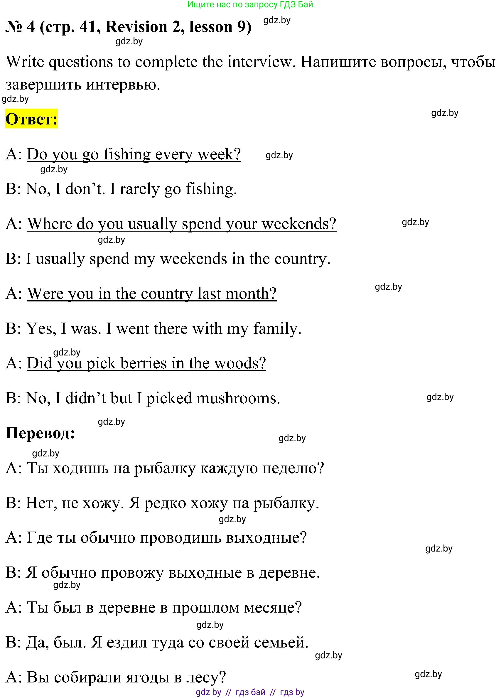 Английский язык (english), 5 класс практикум по грамматике (grammar), автор: Севрюкова Татьяна Юрьевна, издательство Аверсэв, Минск, 2023, оранжевого цвета, страница 41, номер 4, Решение