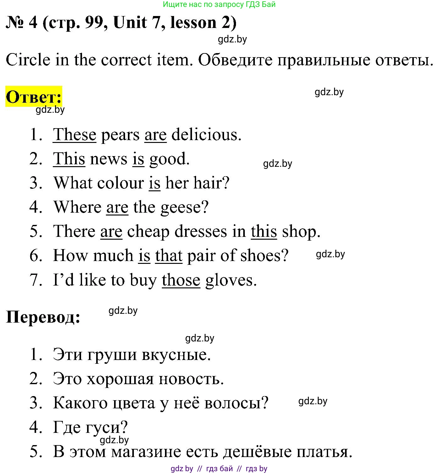 Английский язык (english), 5 класс практикум по грамматике (grammar), автор: Севрюкова Татьяна Юрьевна, издательство Аверсэв, Минск, 2023, оранжевого цвета, страница 99, номер 4, Решение