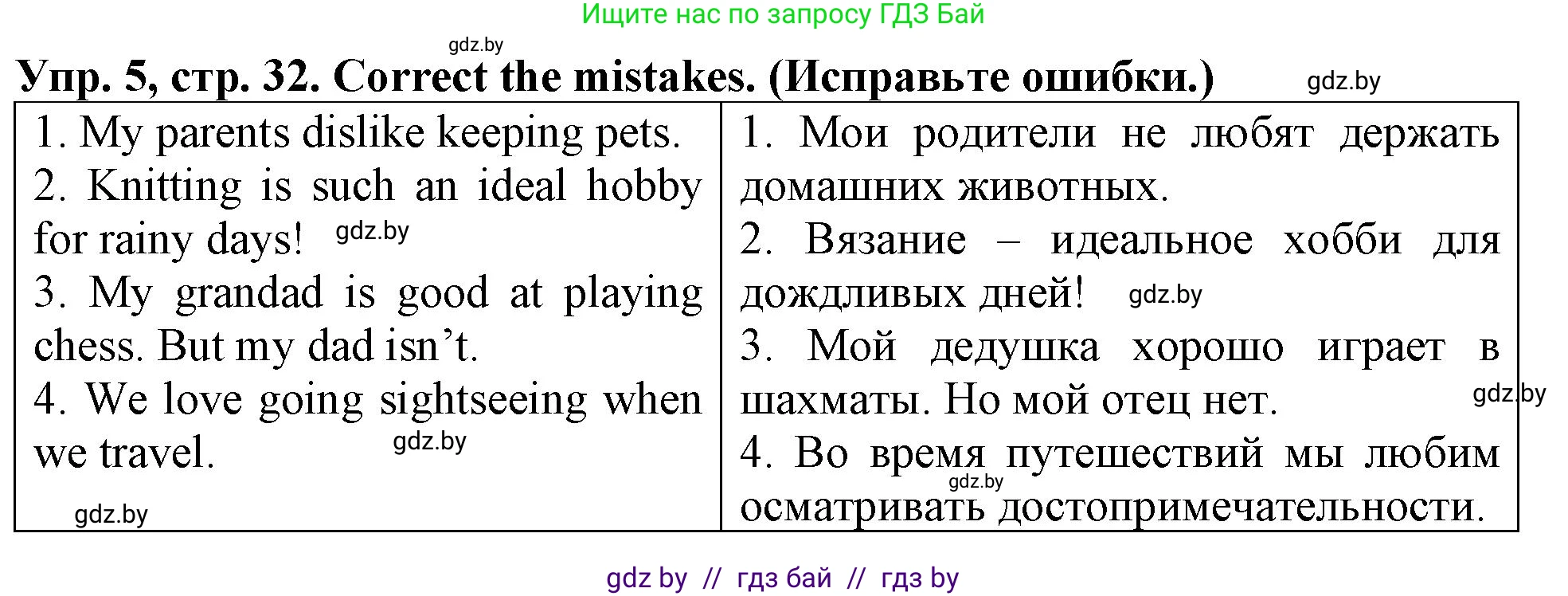 Английский язык (english), 6 класс тесты (test book), авторы: Севрюкова Татьяна Юрьевна, Калишевич Алла Ивановна, издательство Аверсэв, Минск, 2022, оранжевого цвета, страница 32, номер 5, Решение