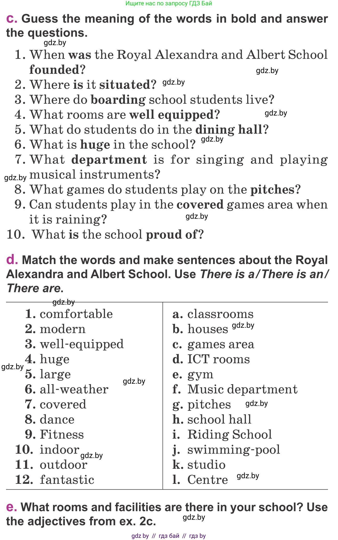 Английский язык (english), 6 класс Учебник, авторы: Демченко Наталья Валентиновна, Севрюкова Татьяна Юрьевна, Юхнель Наталья Валентиновна, Наумова Елена Георгиевна, Рыбалко О Н, Манешина А В, Маслёнченко Н А, издательство Вышэйшая школа, Минск, 2018, красного цвета, Часть 1, страница 40, номер 2, Условие (продолжение 3)